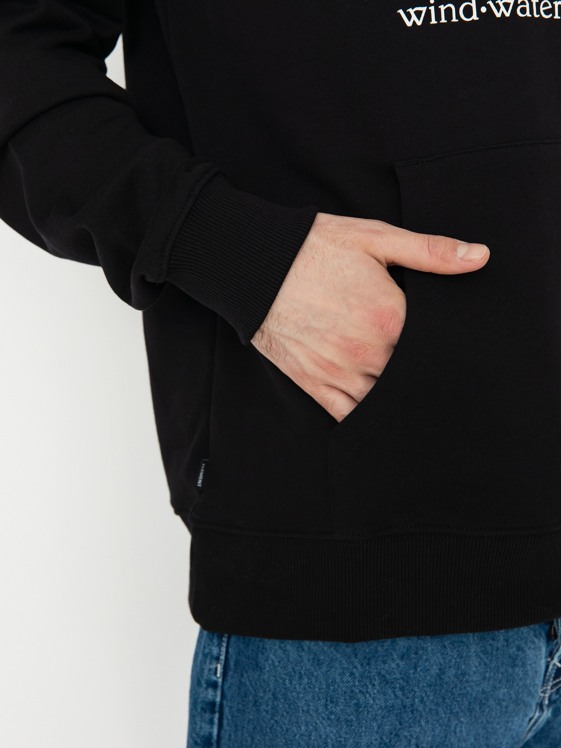 Mikina s kapucí Element Vertical HD (flint black)