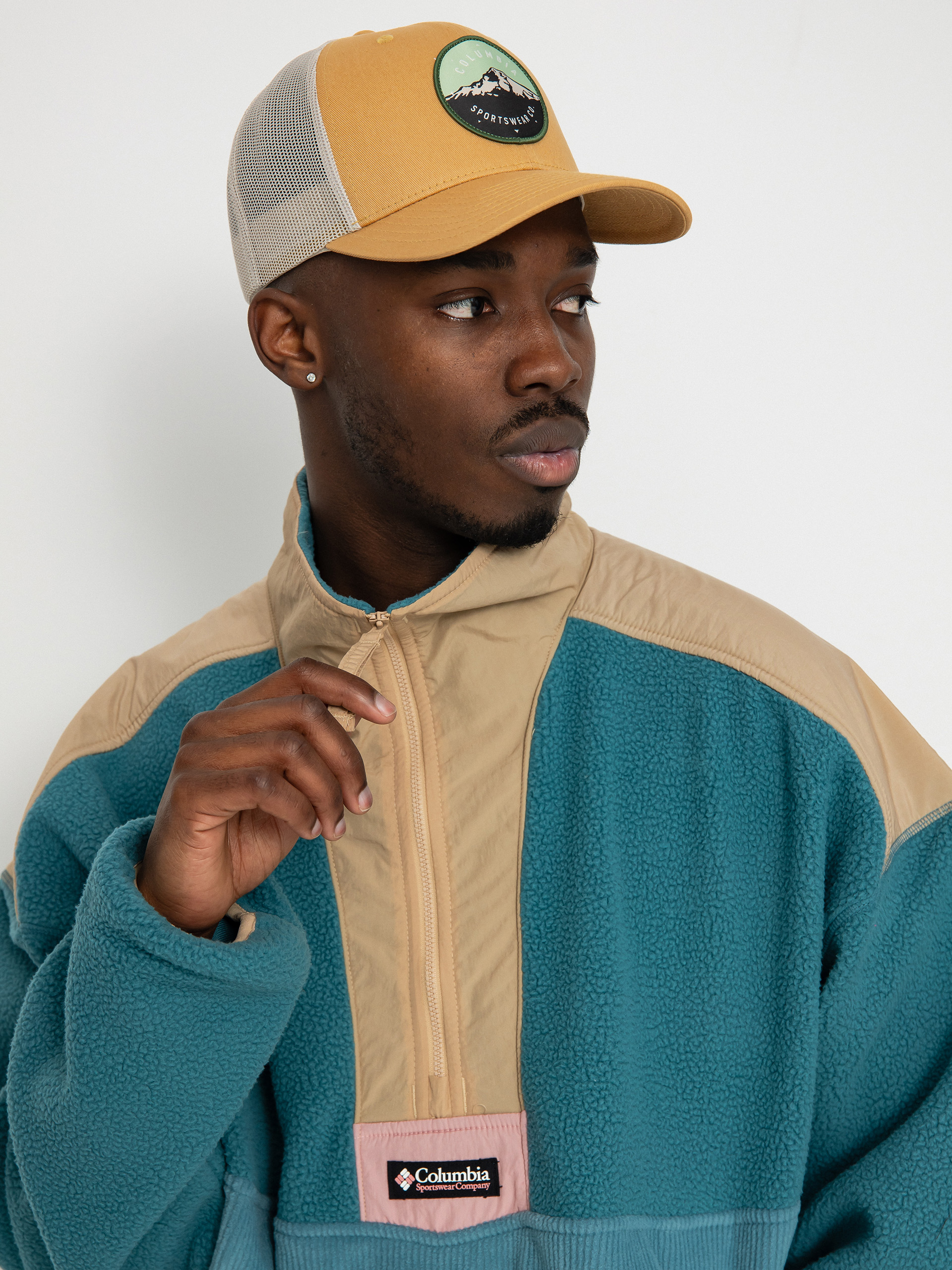 Pánský Fleecová mikina Columbia Riptide (cloudburst/canoe/salmon rose)