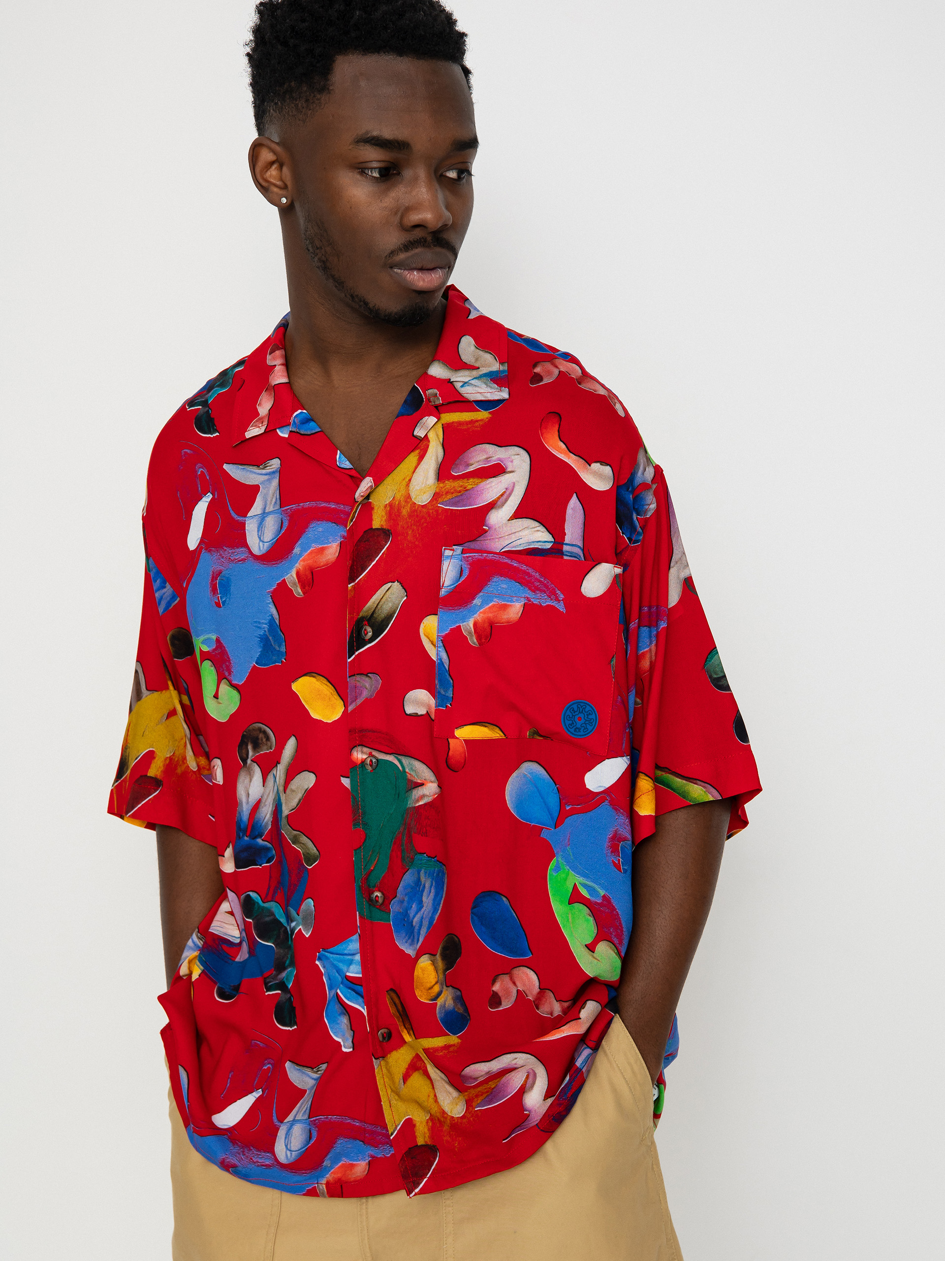 Košile Element Resort Blochold Shirt (red)