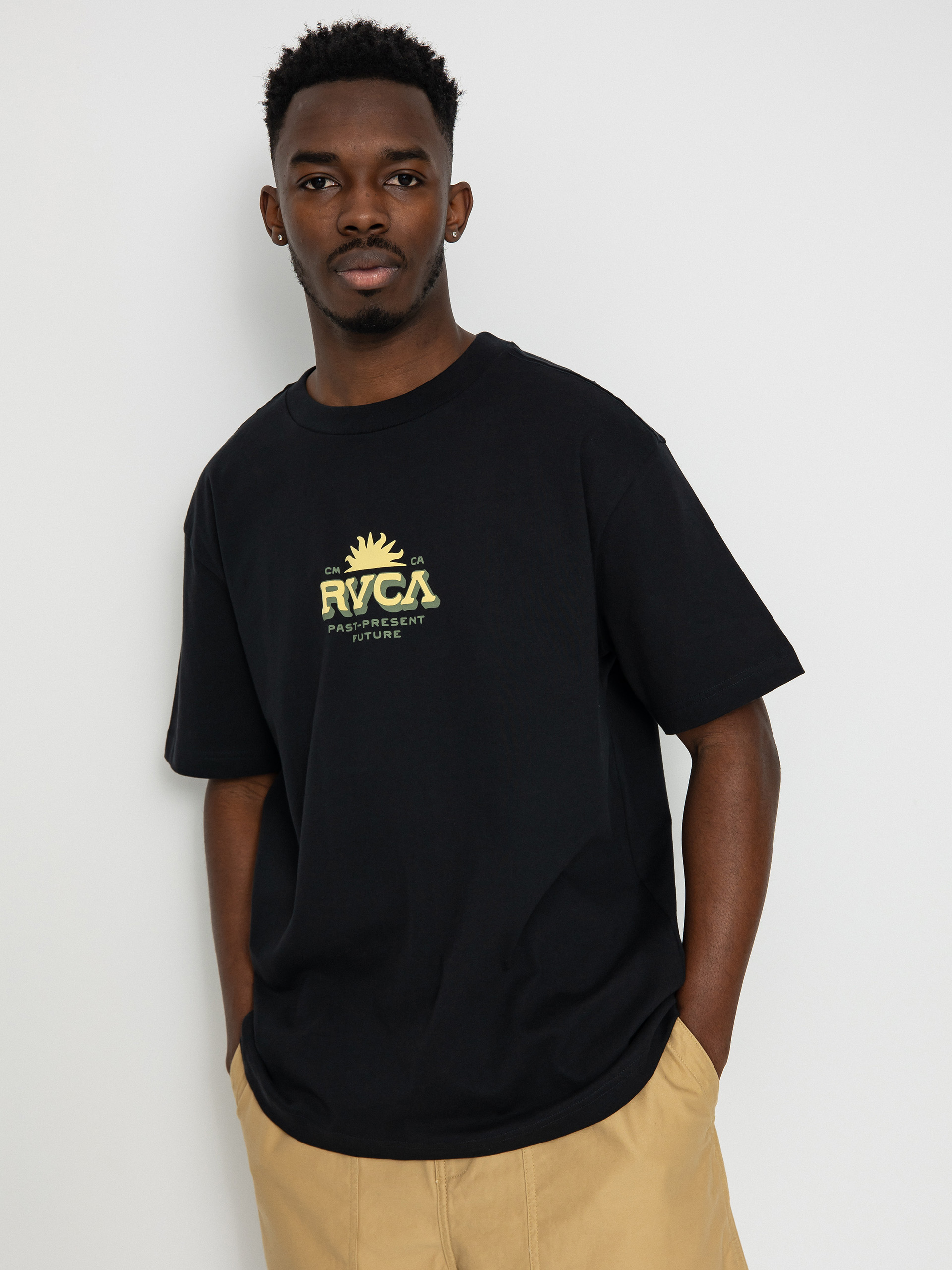 Tričko RVCA Type Set (black)