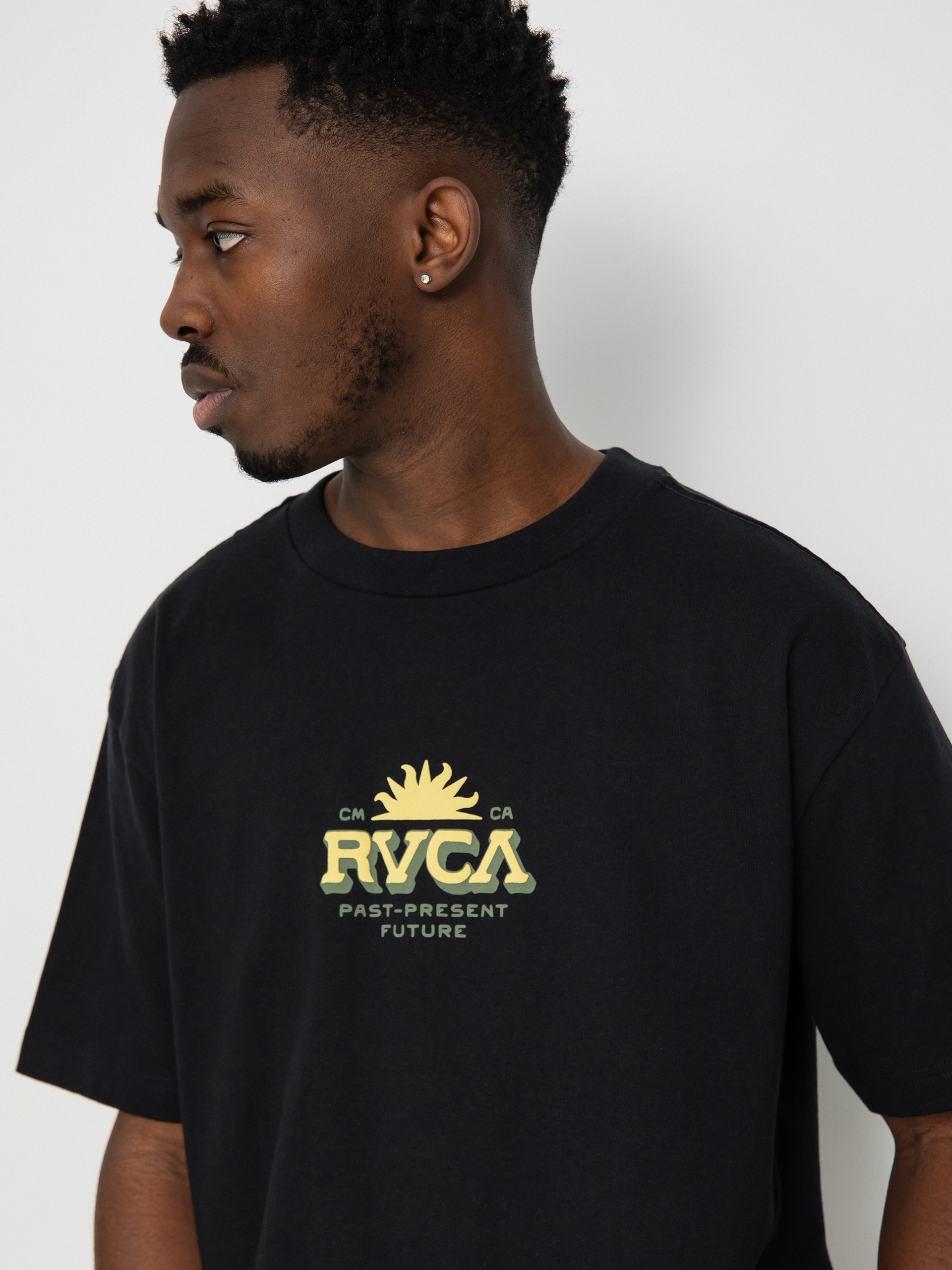Tričko RVCA Type Set (black)