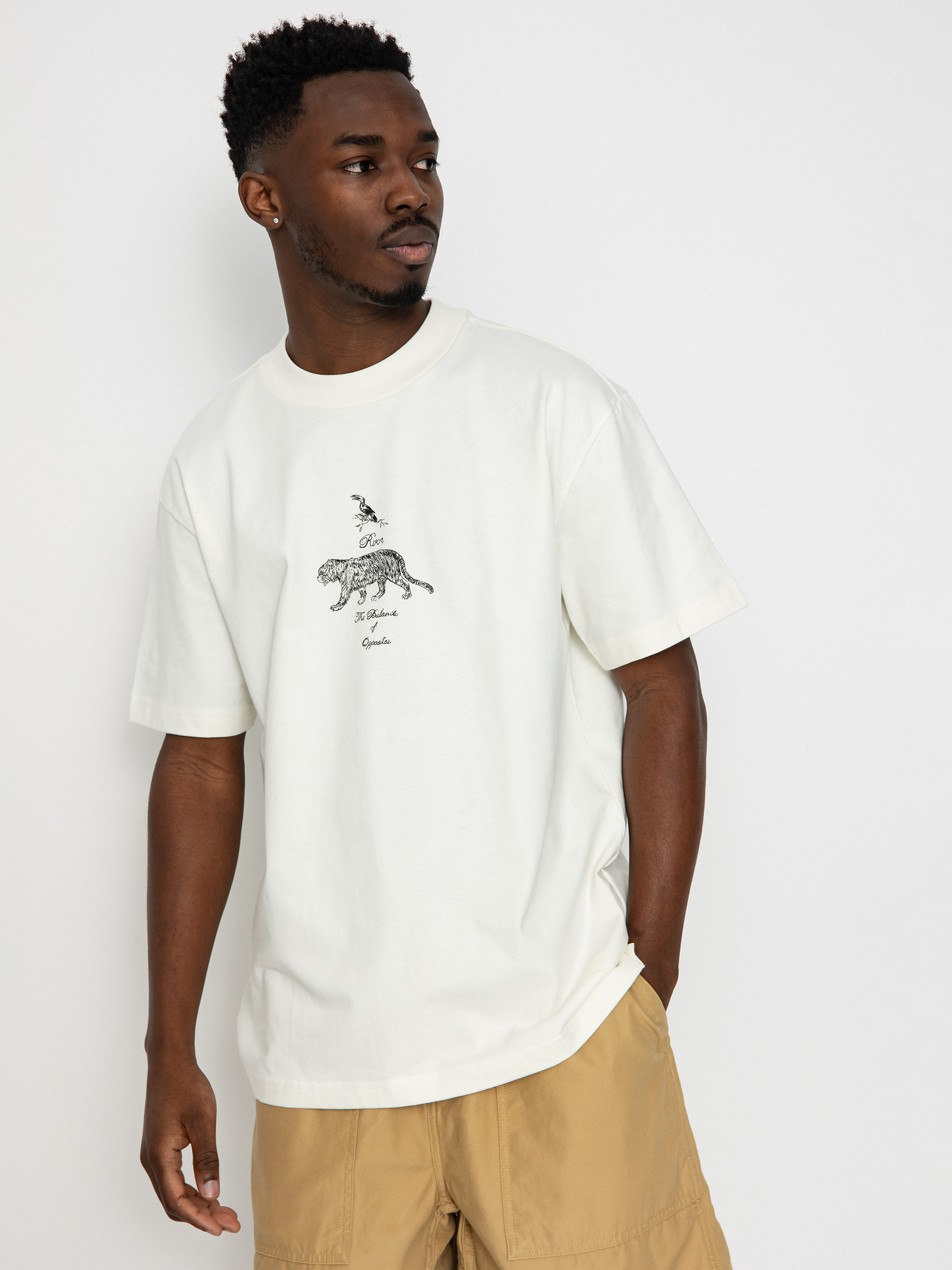 Tričko RVCA Tiger Style (salt)