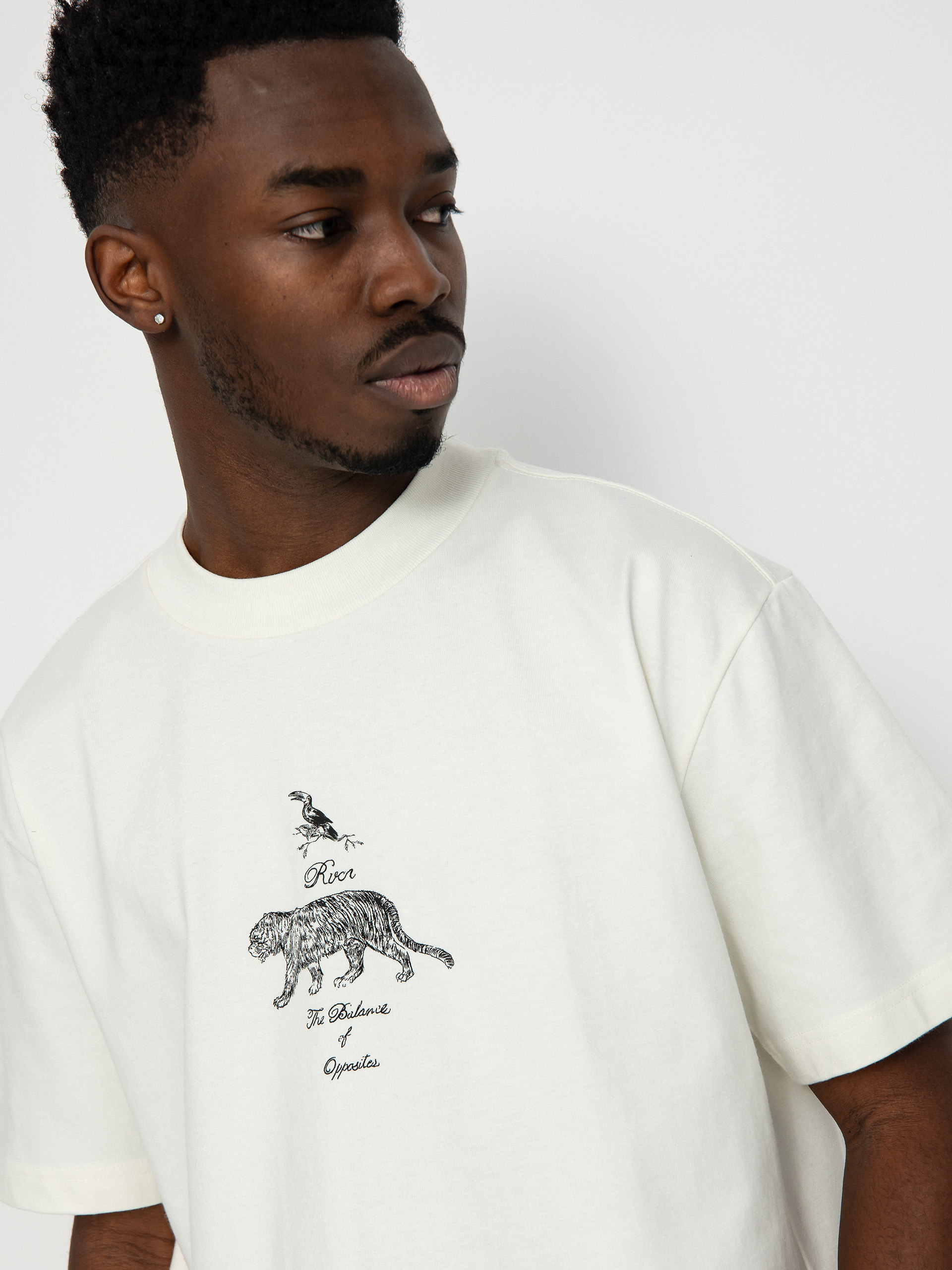 Tričko RVCA Tiger Style (salt)