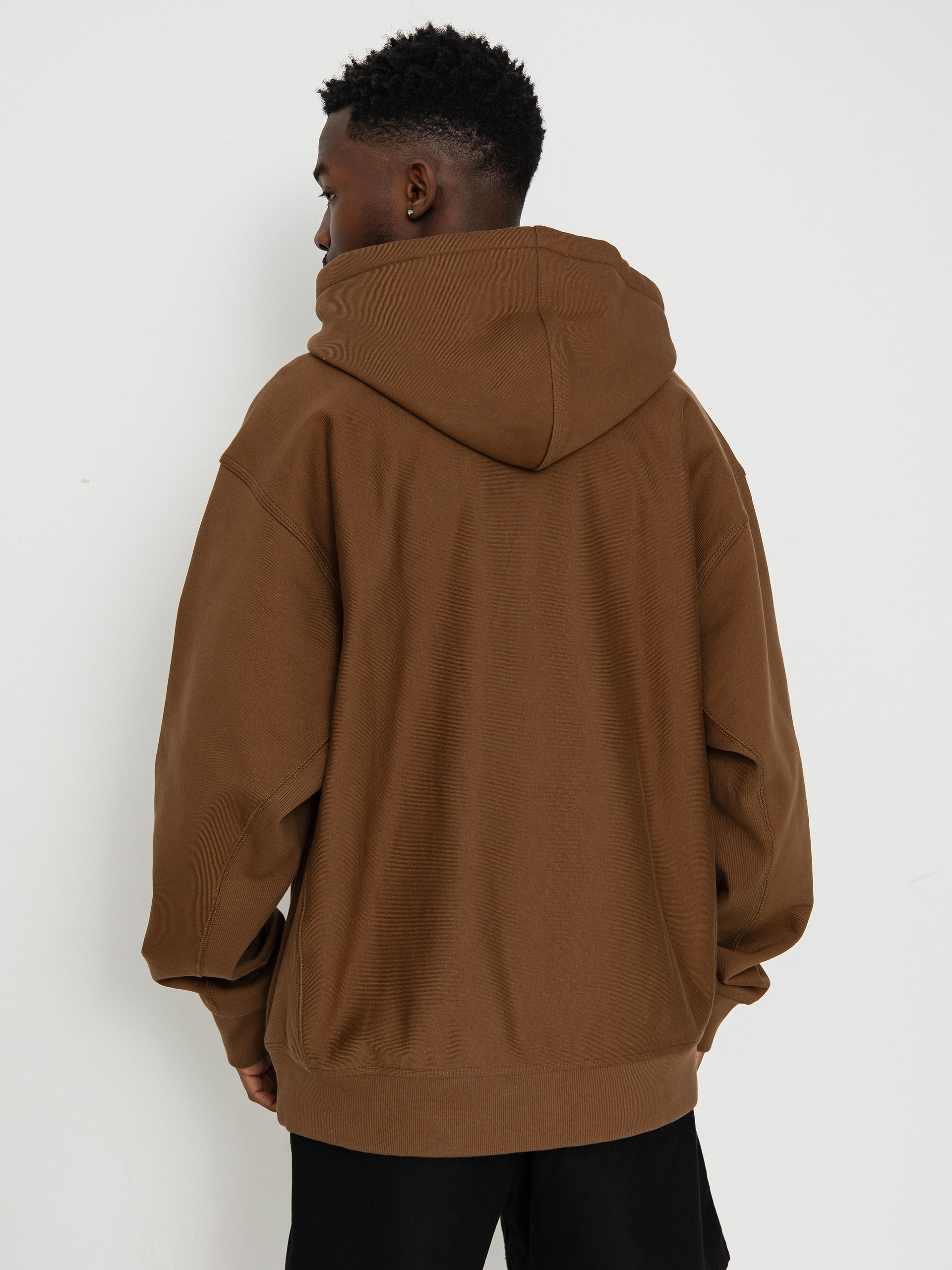 Mikina s kapucí Carhartt WIP American Script HD (lumber)