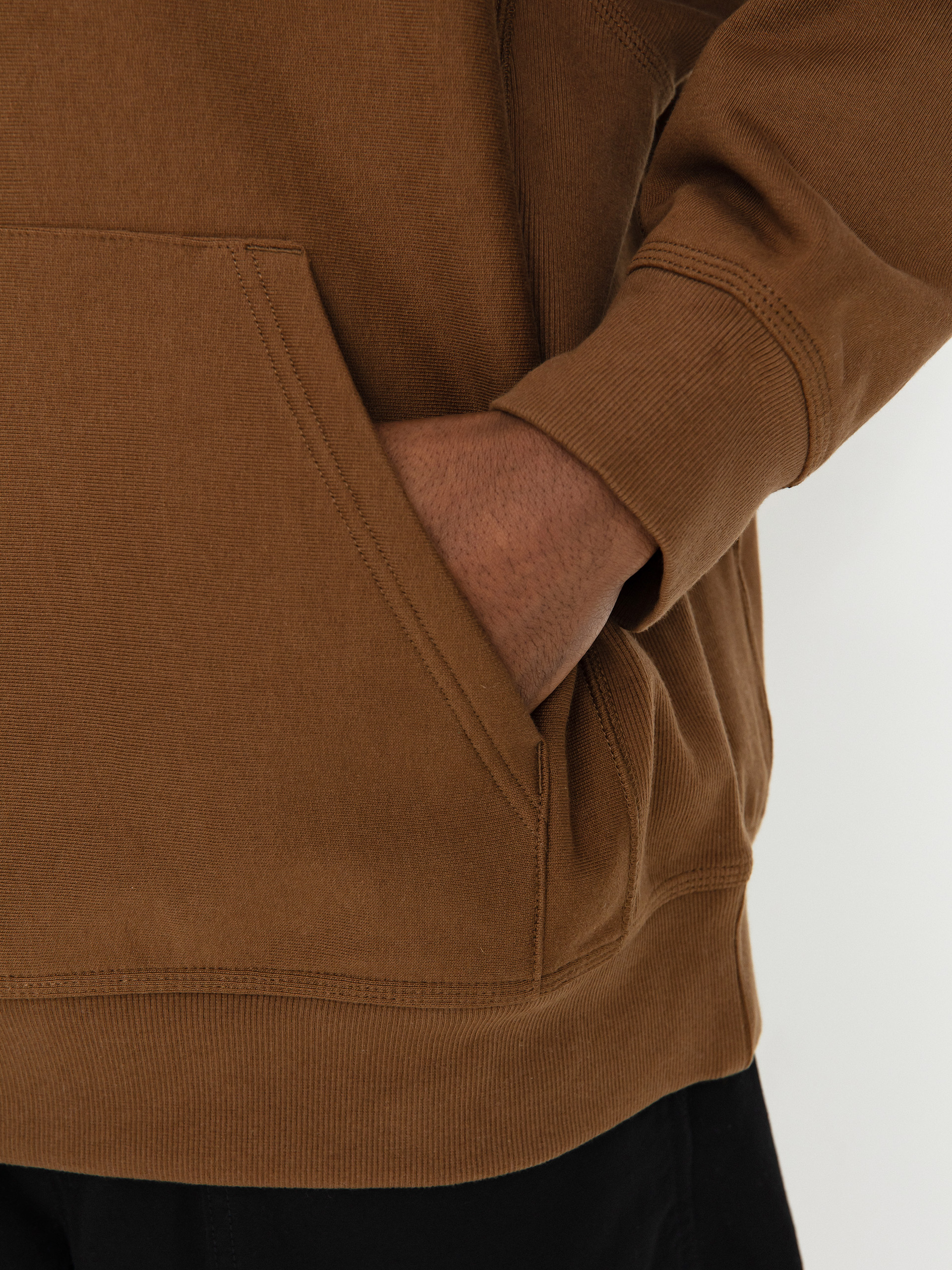 Mikina s kapucí Carhartt WIP American Script HD (lumber)