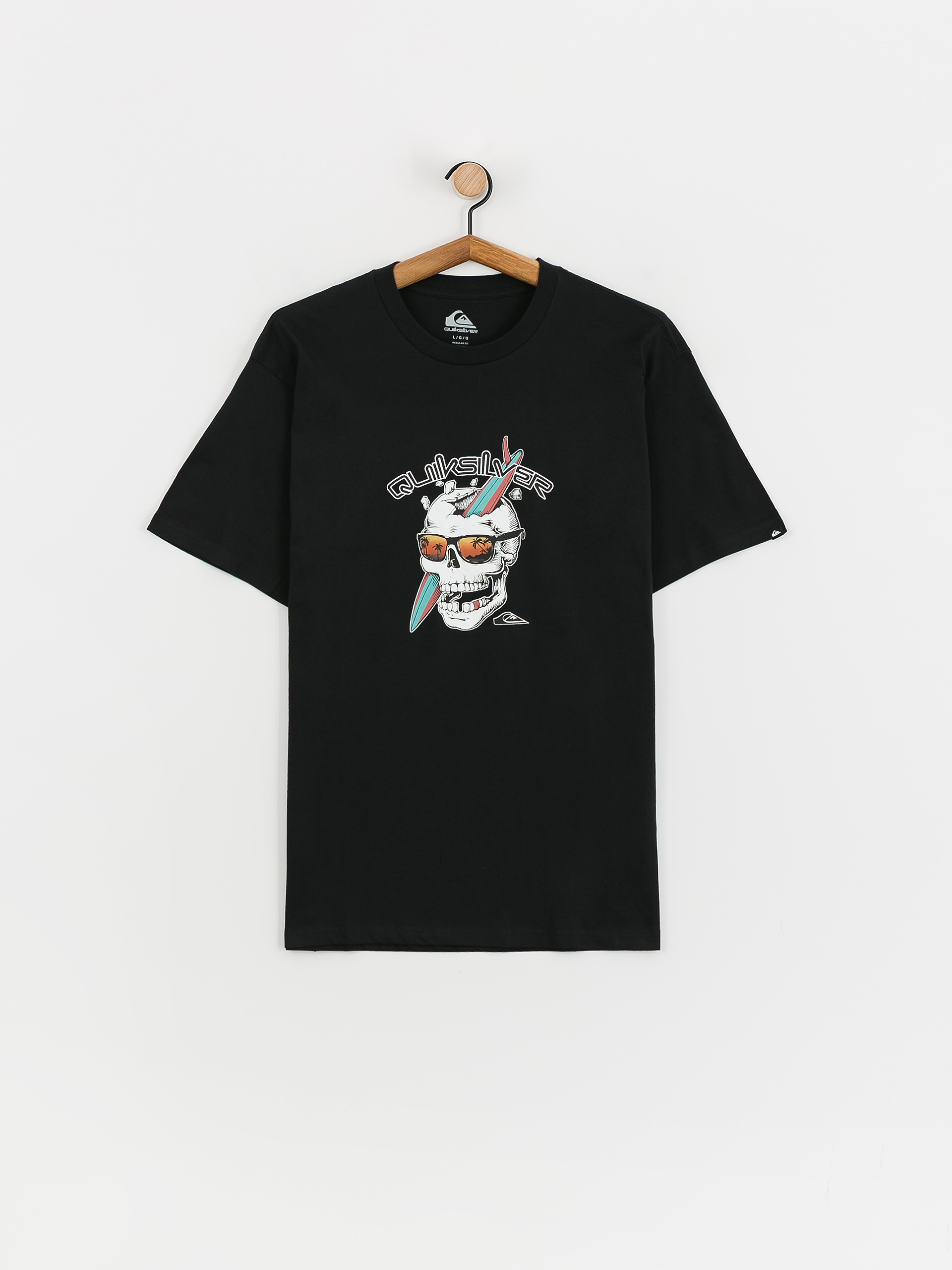 Tričko Quiksilver One Last Surf (black)