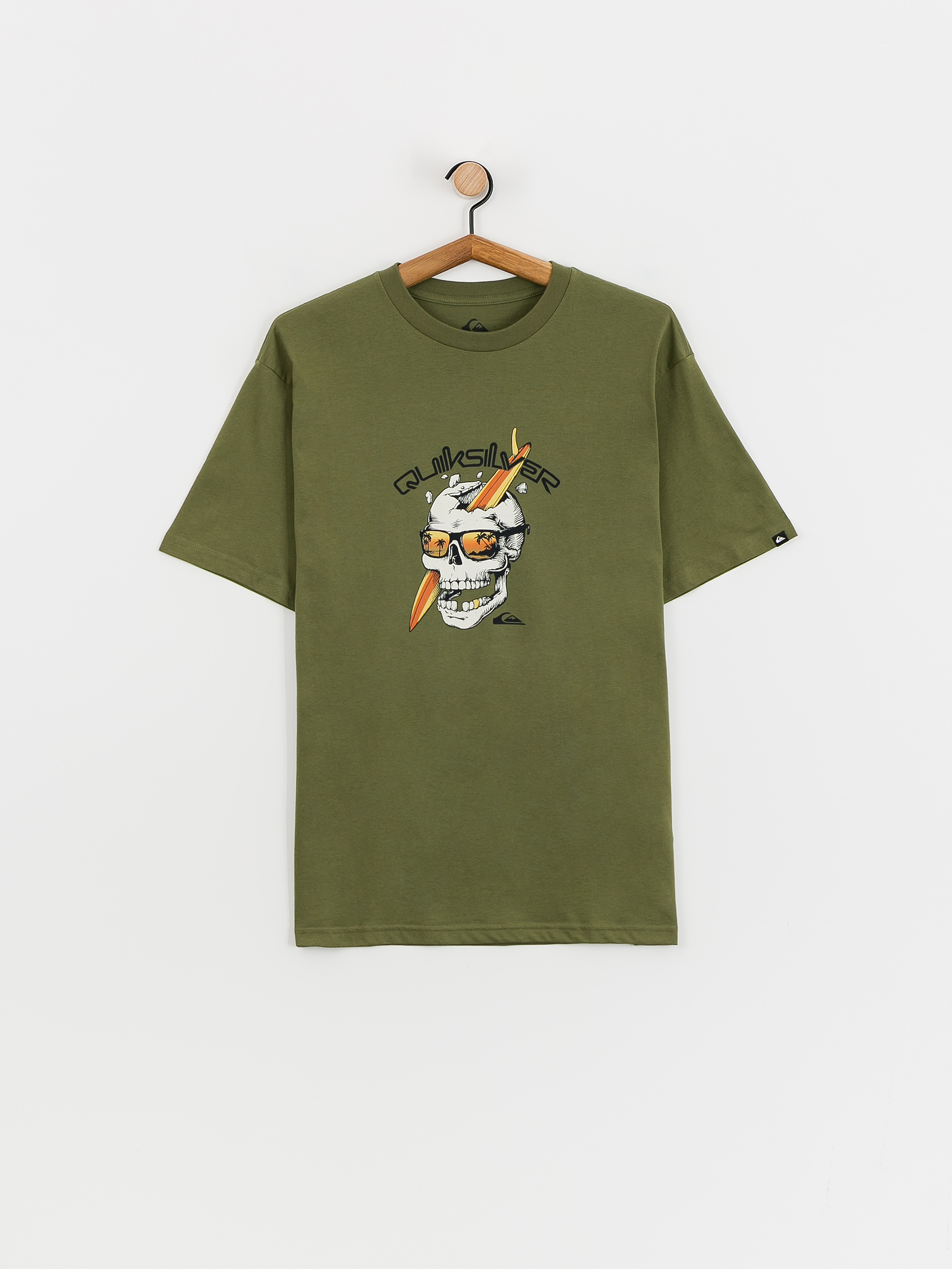 Tričko Quiksilver One Last Surf (four leaf clover)