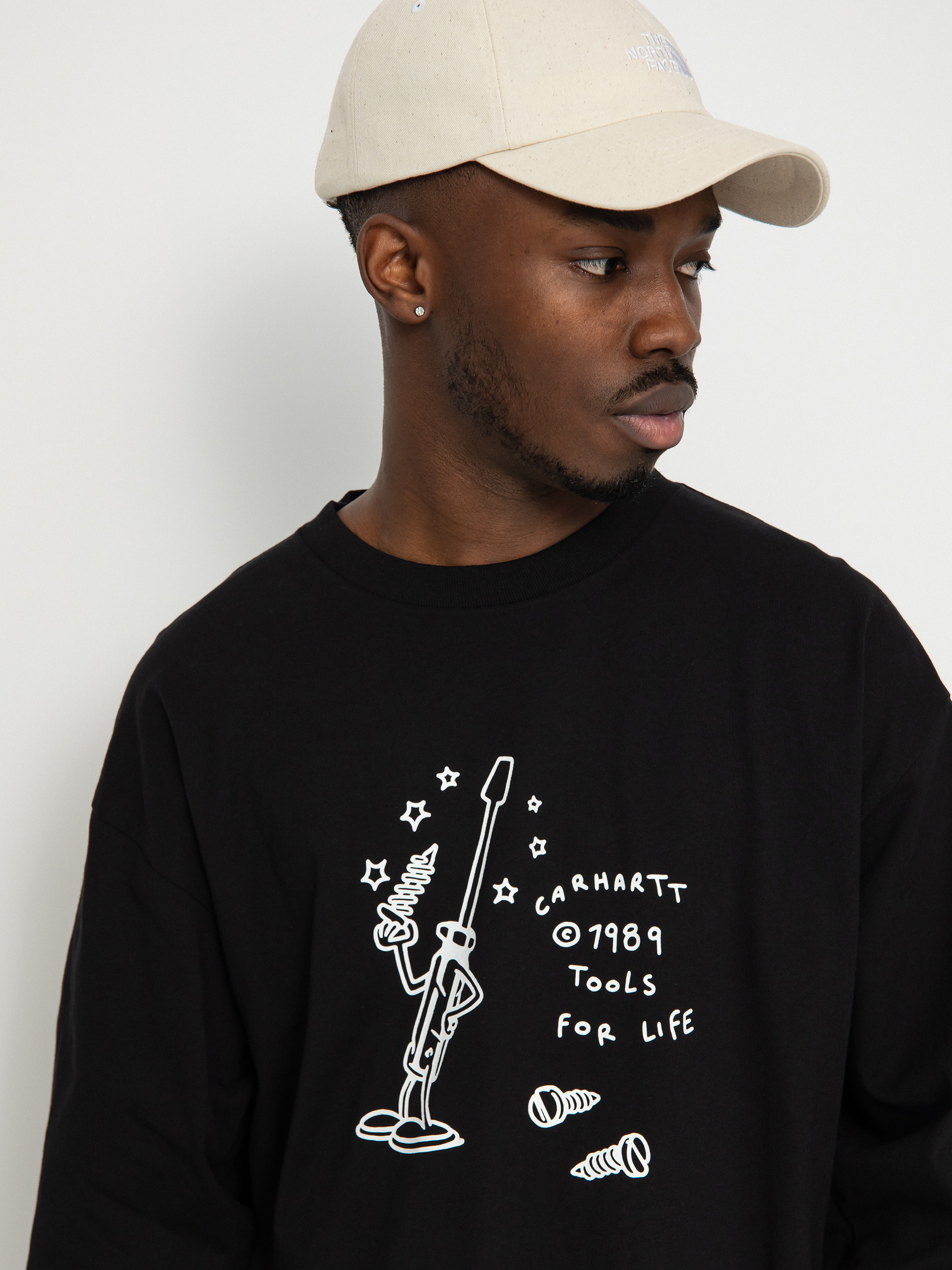 Triko Carhartt WIP Tools For Life (black/white)