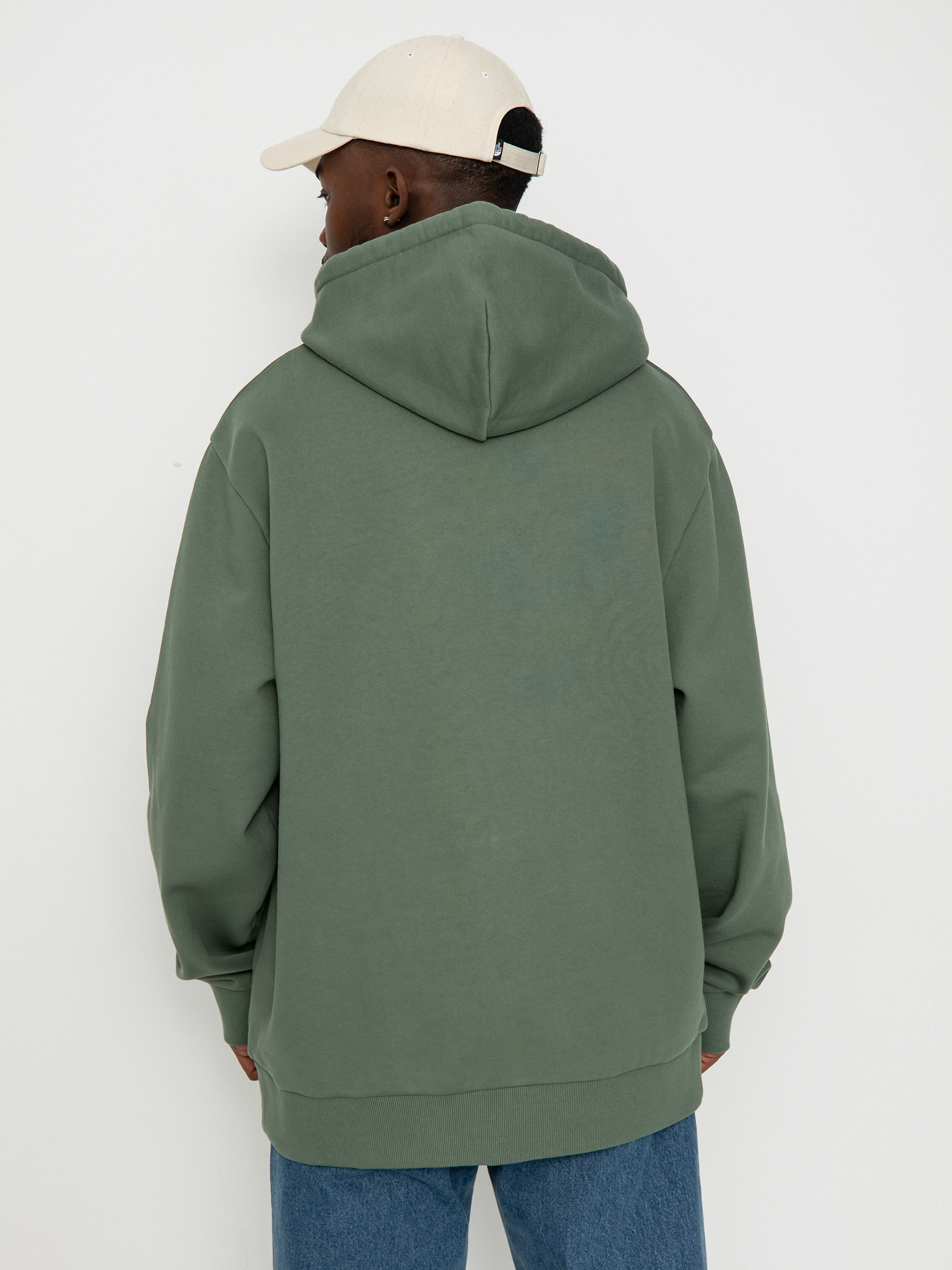 Mikina s kapucí Carhartt WIP Script Embroidery HD (park/white)