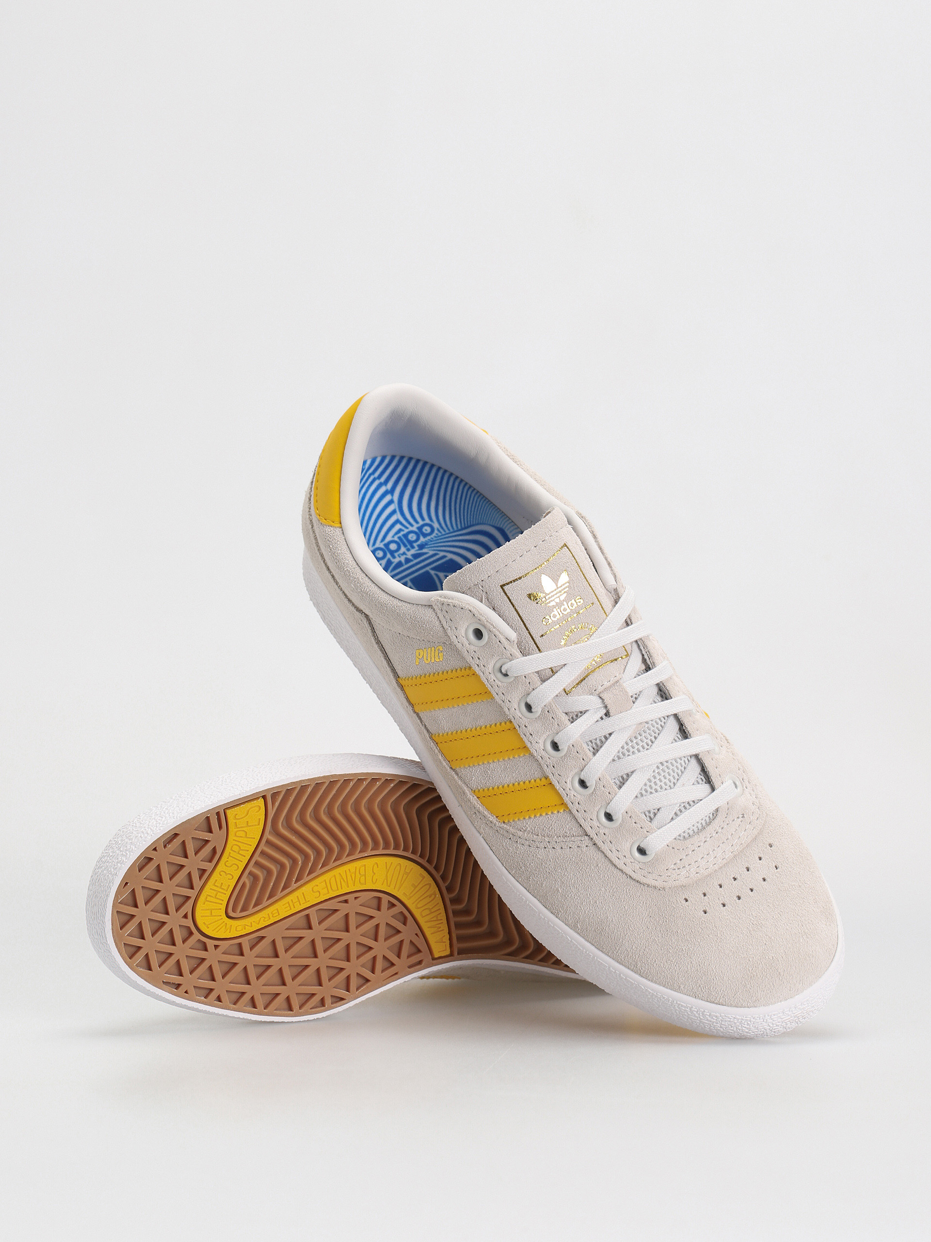 Boty adidas Puig Indoor (crywht/bogold/ftwwht)