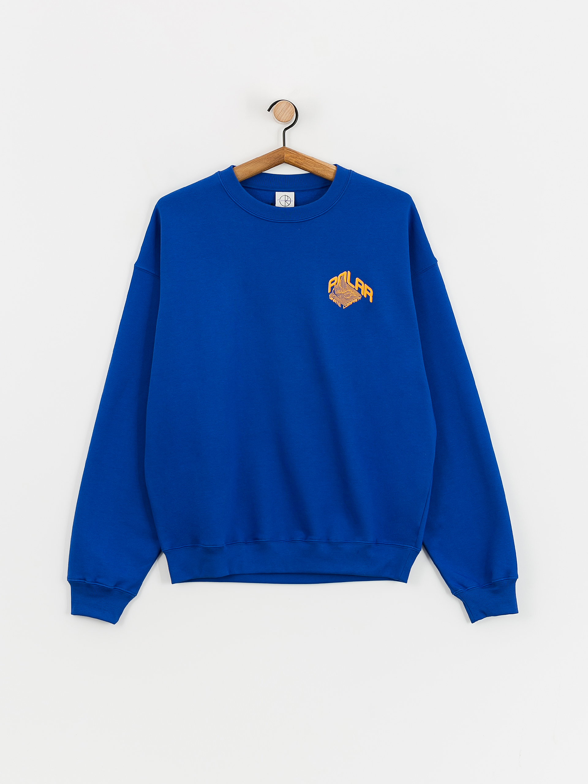 Mikina Polar Skate Dave Crewneck Graph (egyptian blue)