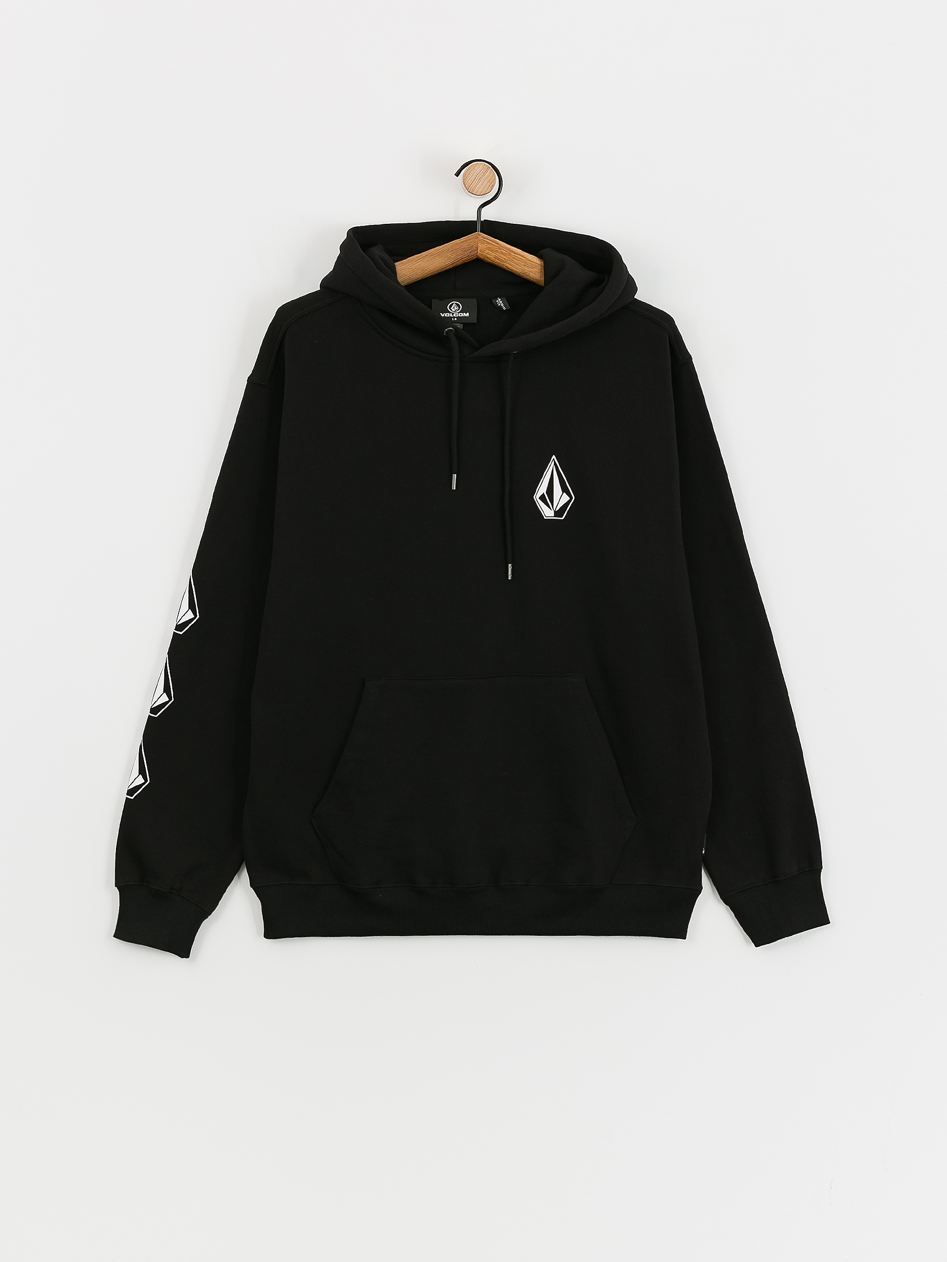 Mikina s kapucí Volcom Iconic Stone HD (black)