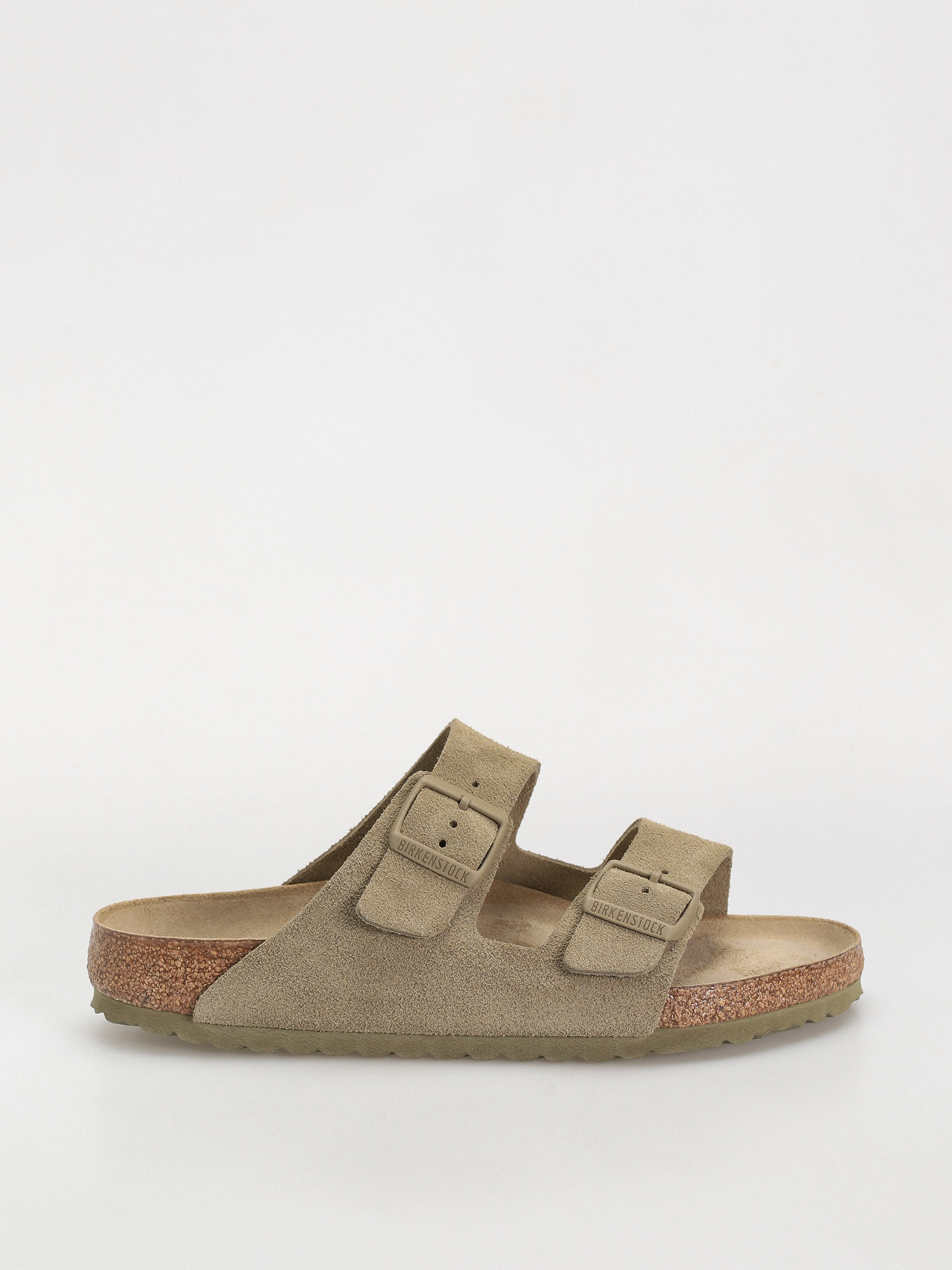 Plu00e1u017eovky Birkenstock Arizona Suede Leather Regular (faded khaki)