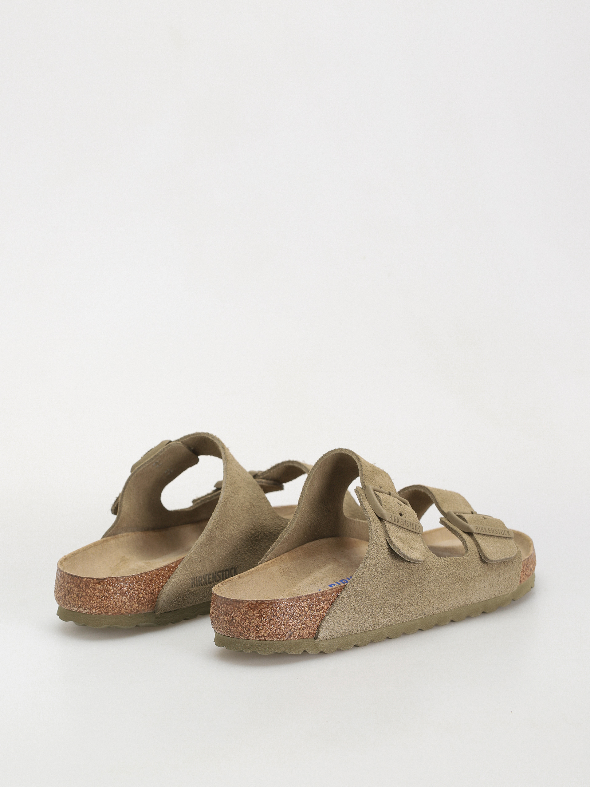 Plážovky Birkenstock Arizona Suede Leather Regular (faded khaki)