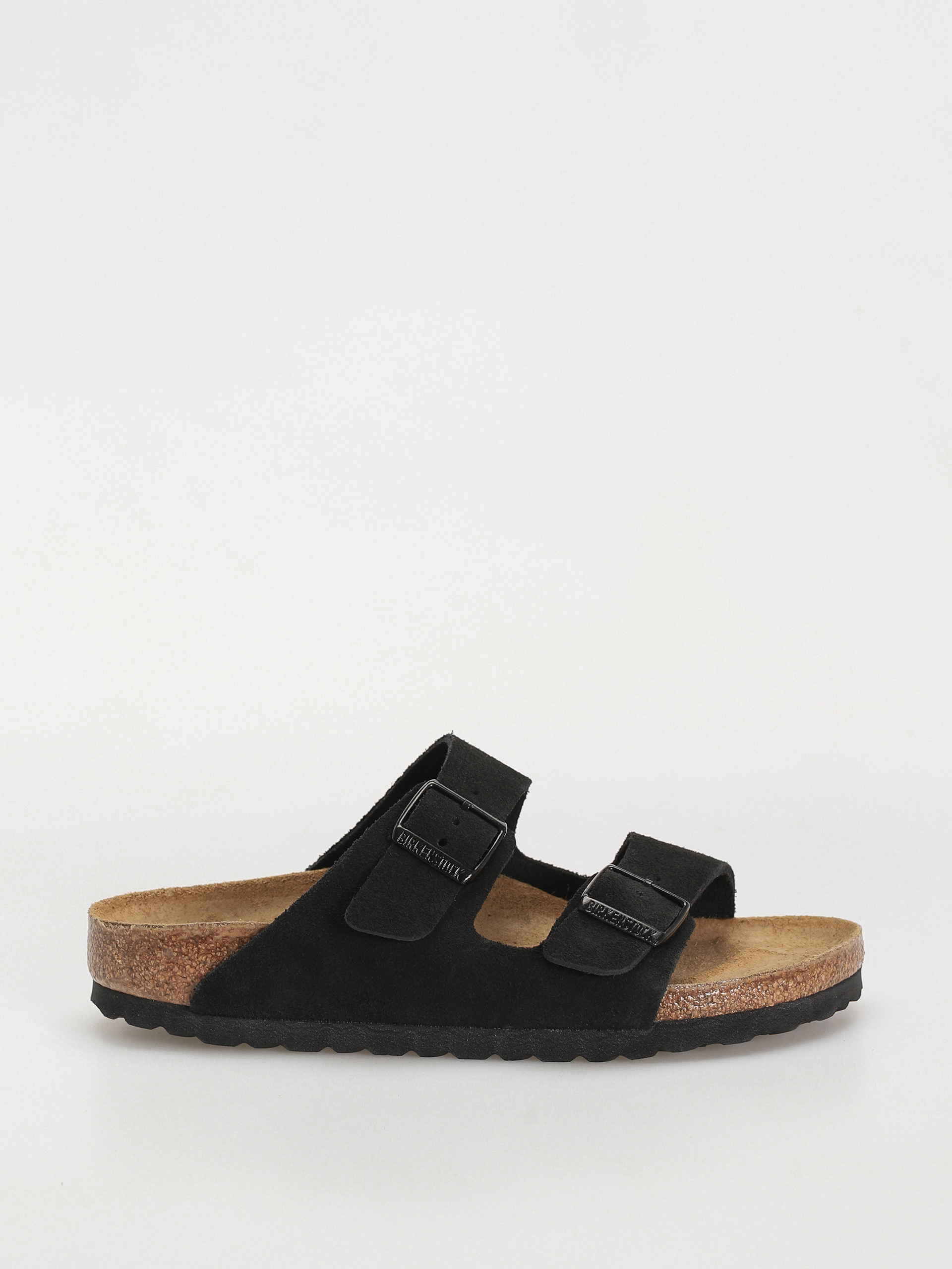 Plu00e1u017eovky Birkenstock Arizona Suede Leather Narrow Wmn (black)