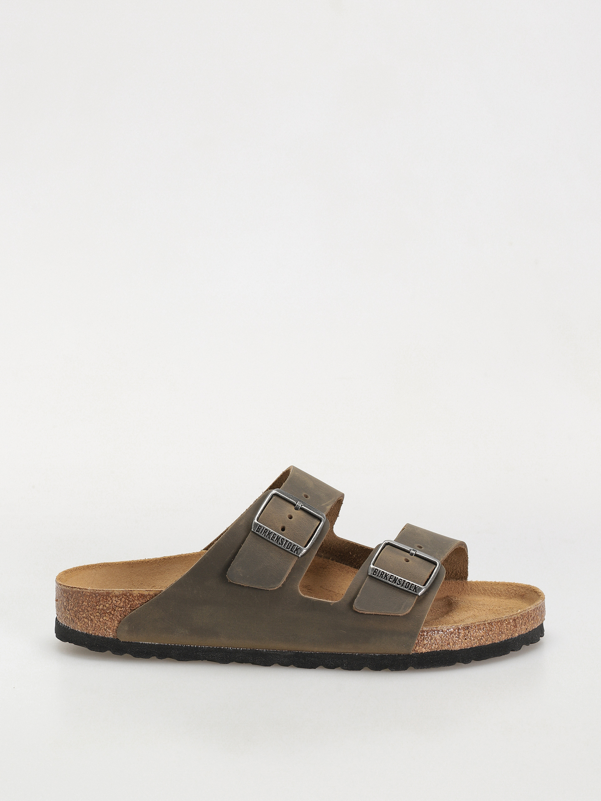Plu00e1u017eovky Birkenstock Arizona Oiled Leather Regular (faded khaki)