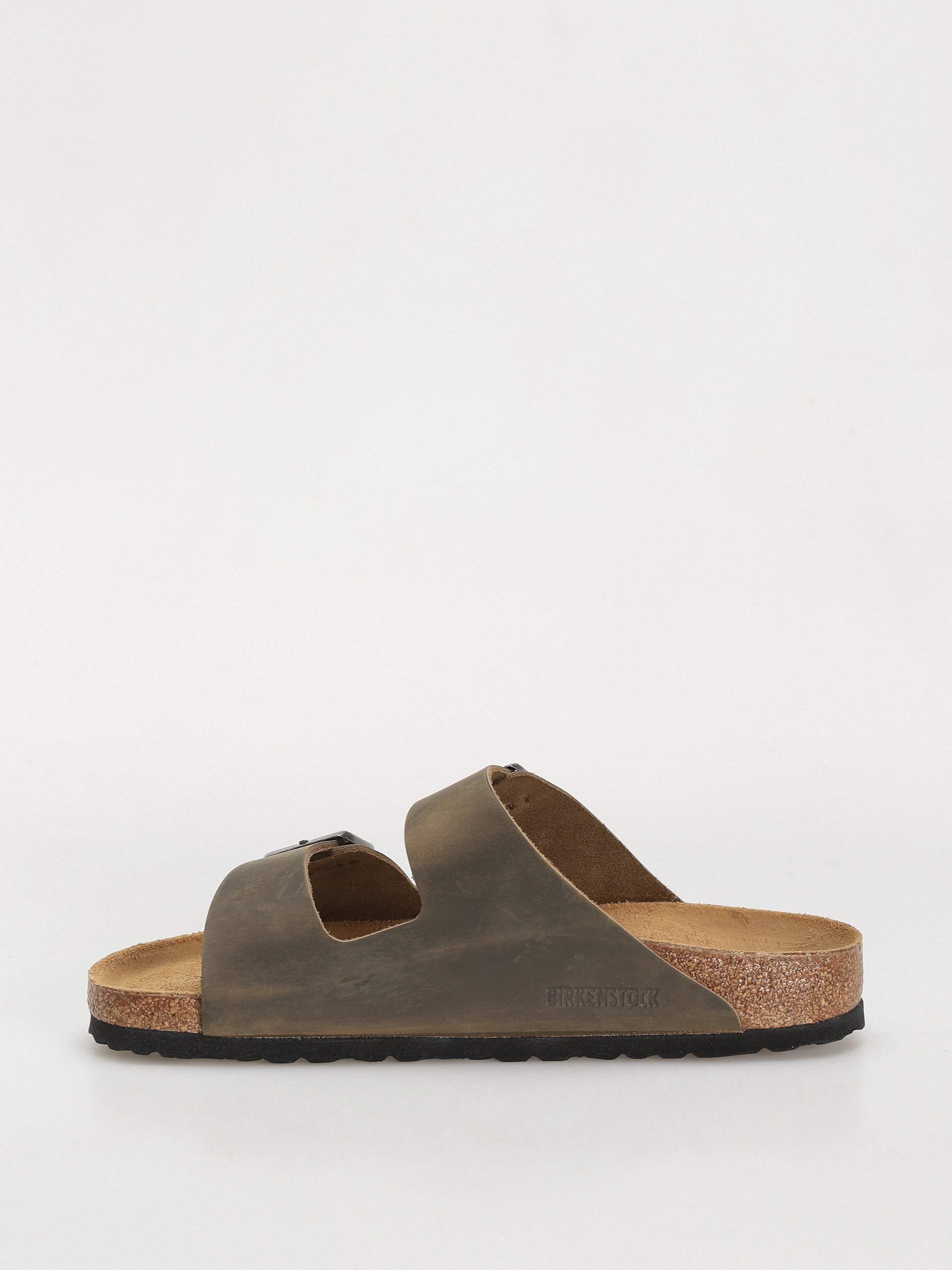 Plážovky Birkenstock Arizona Oiled Leather Regular (faded khaki)