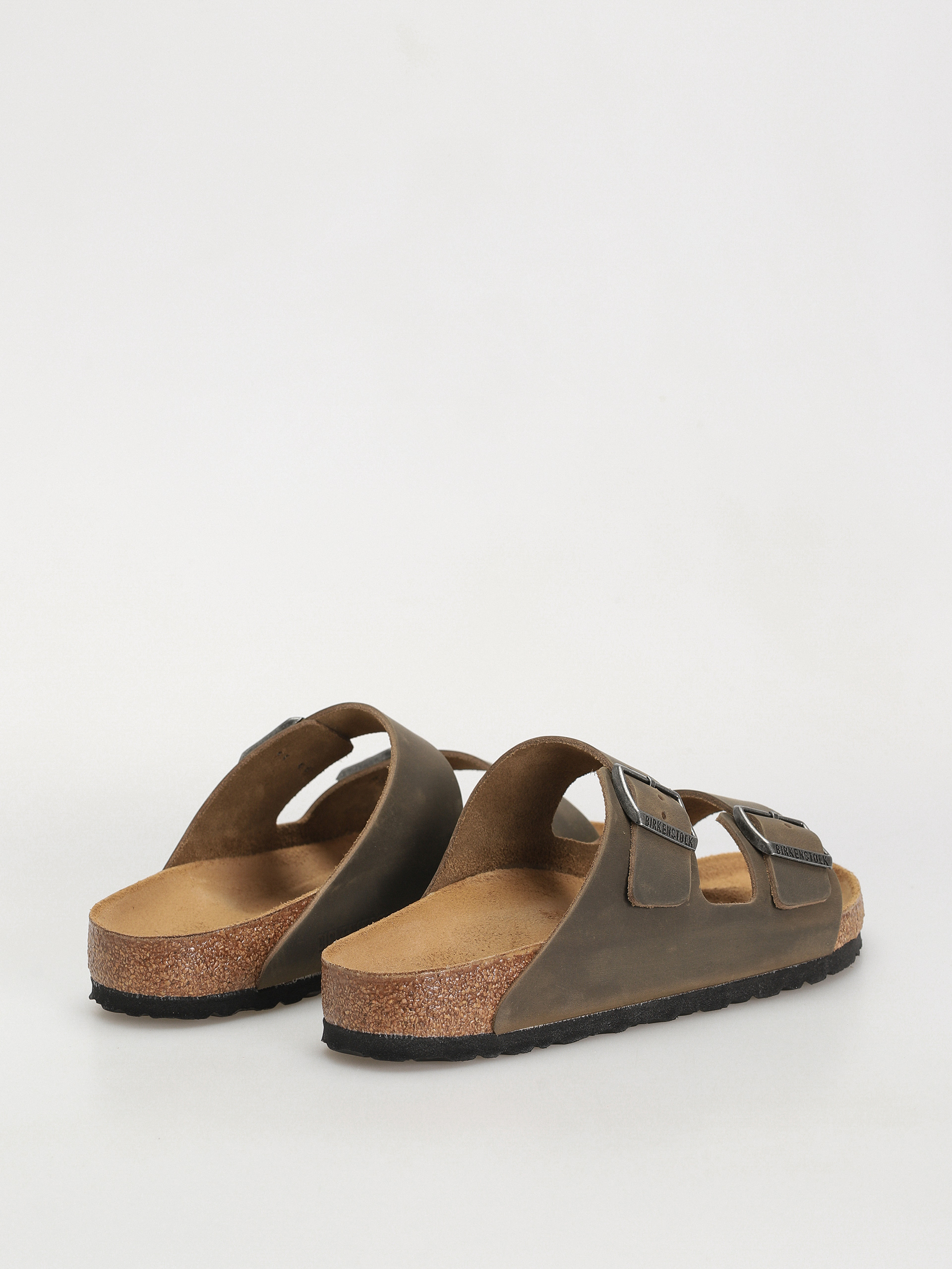 Plážovky Birkenstock Arizona Oiled Leather Regular (faded khaki)