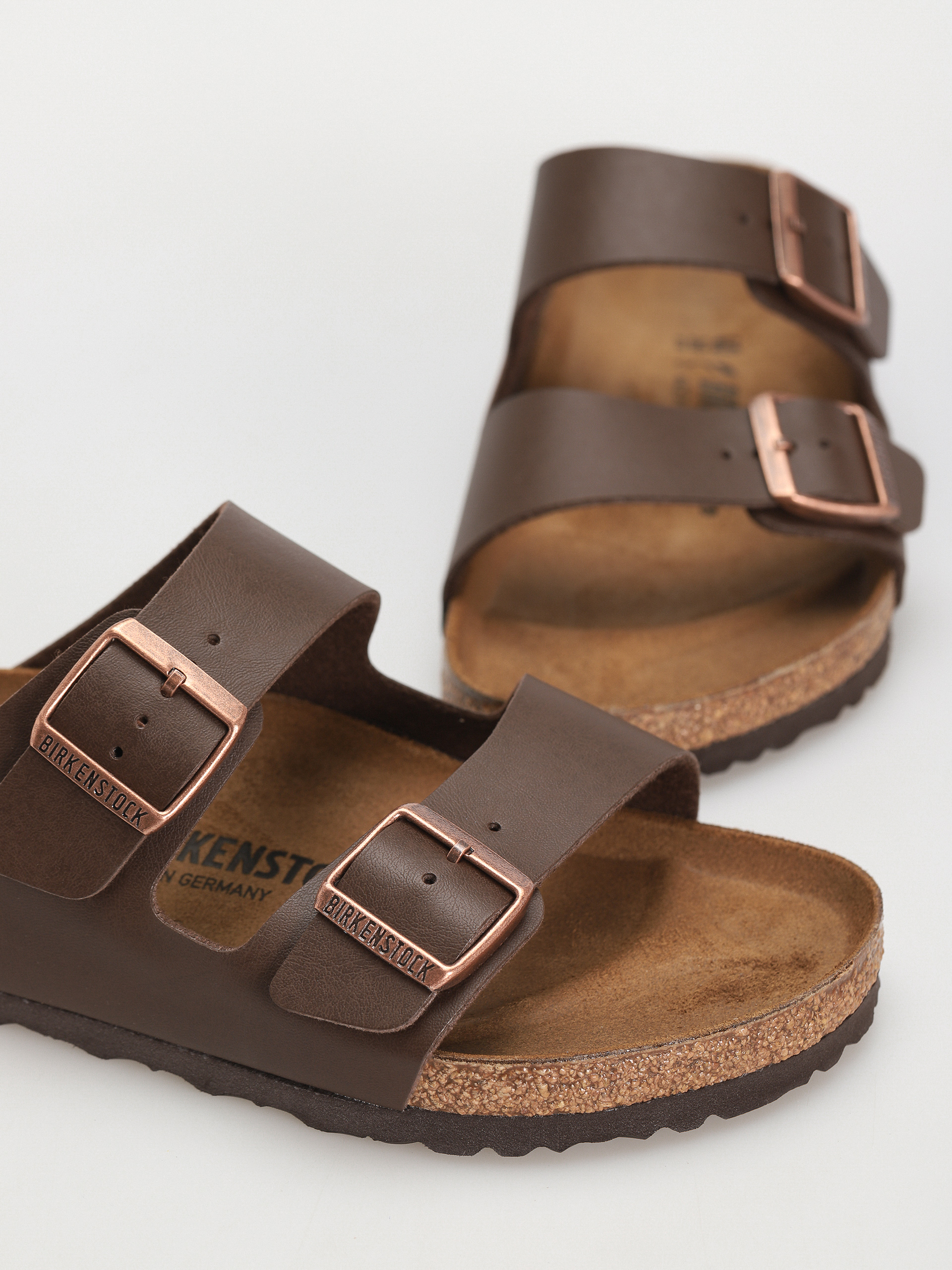 Plážovky Birkenstock Arizona Birko Flor Regular (dark brown)