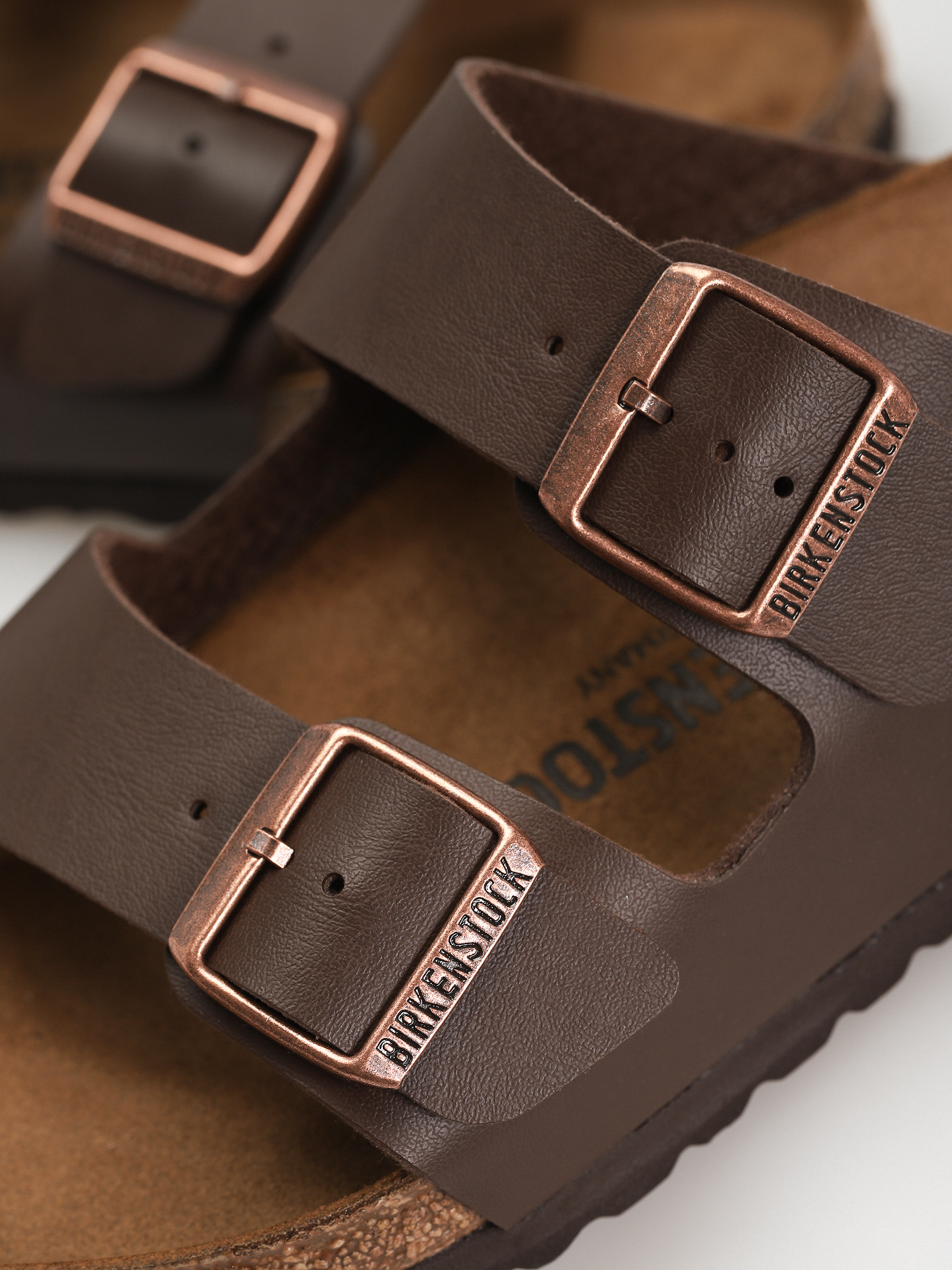 Plážovky Birkenstock Arizona Birko Flor Regular (dark brown)