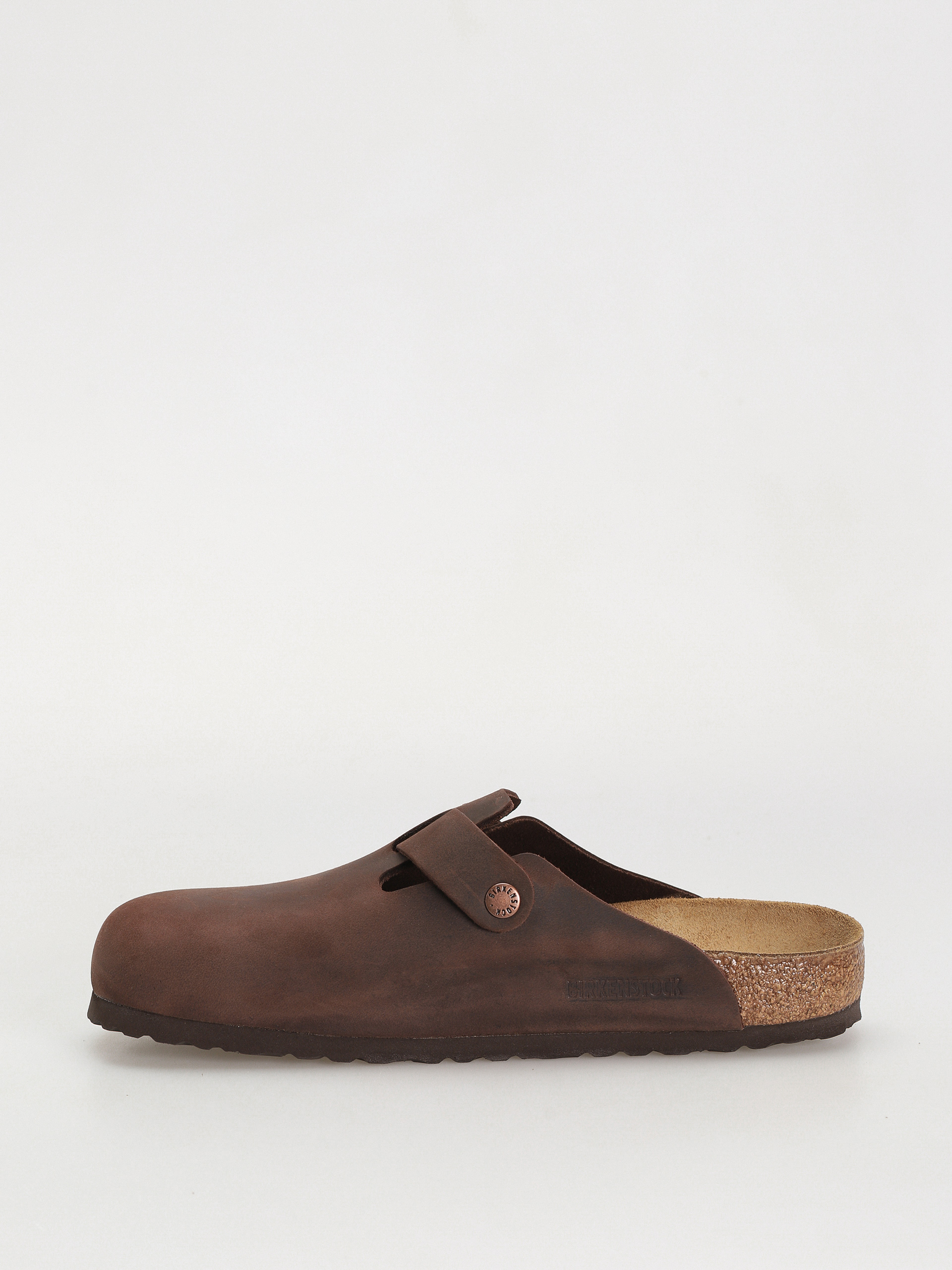 Plážovky Birkenstock Boston Oiled Leather Regular (habana)