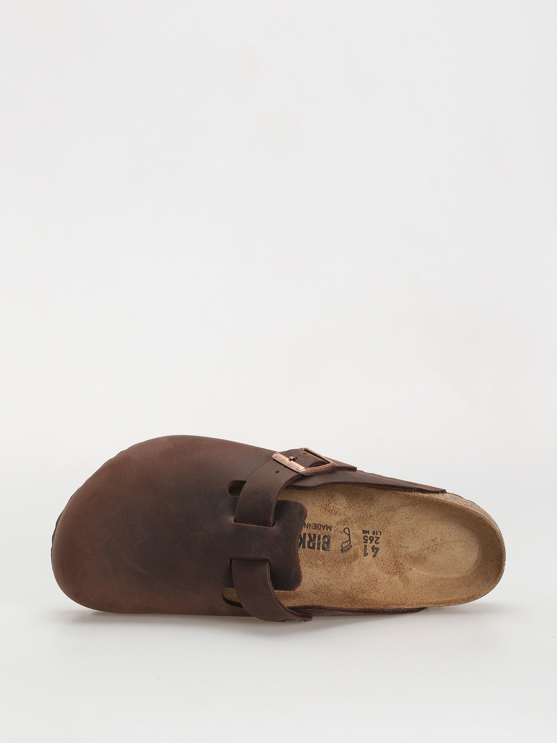 Plážovky Birkenstock Boston Oiled Leather Regular (habana)