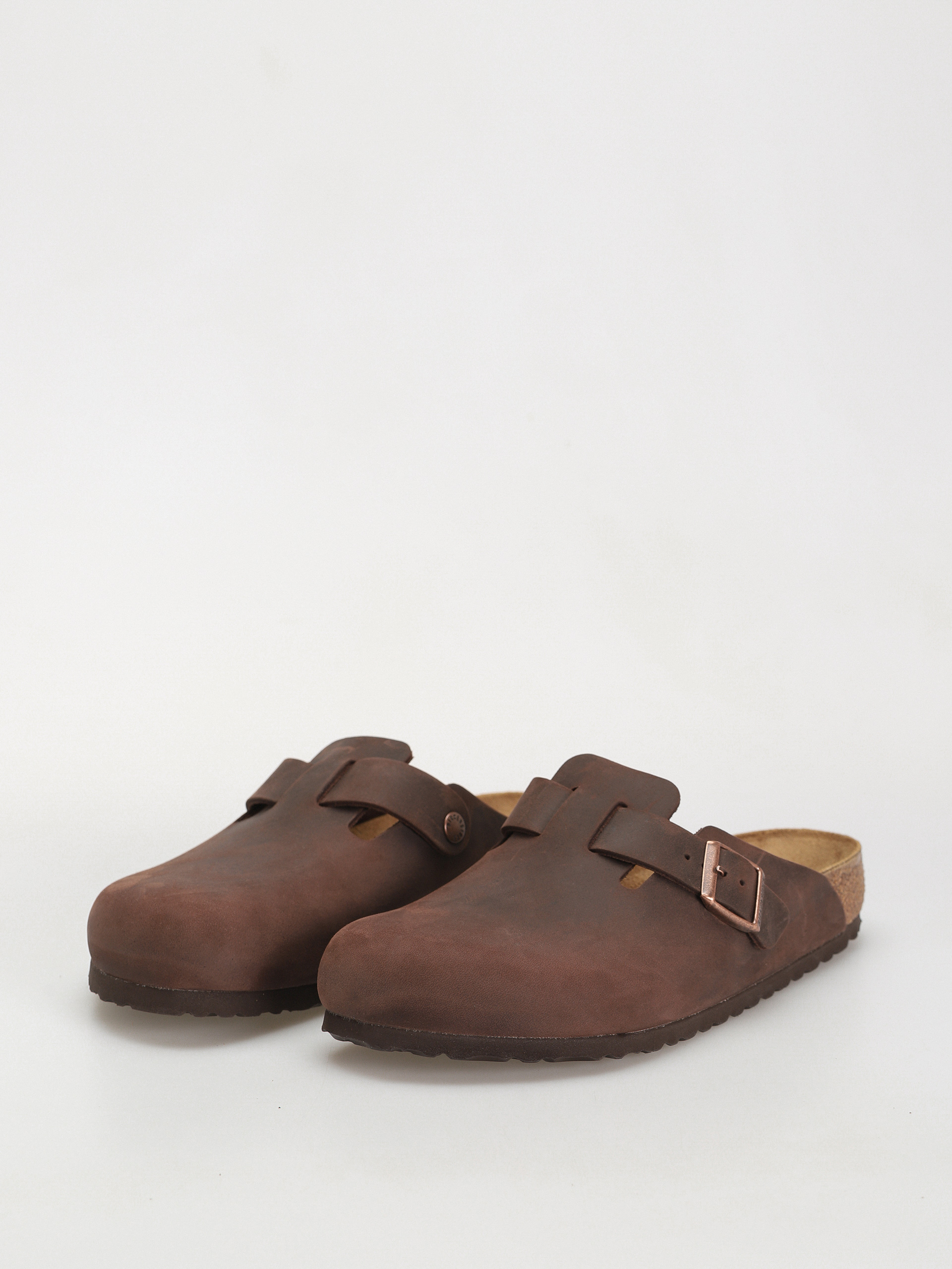 Plážovky Birkenstock Boston Oiled Leather Regular (habana)