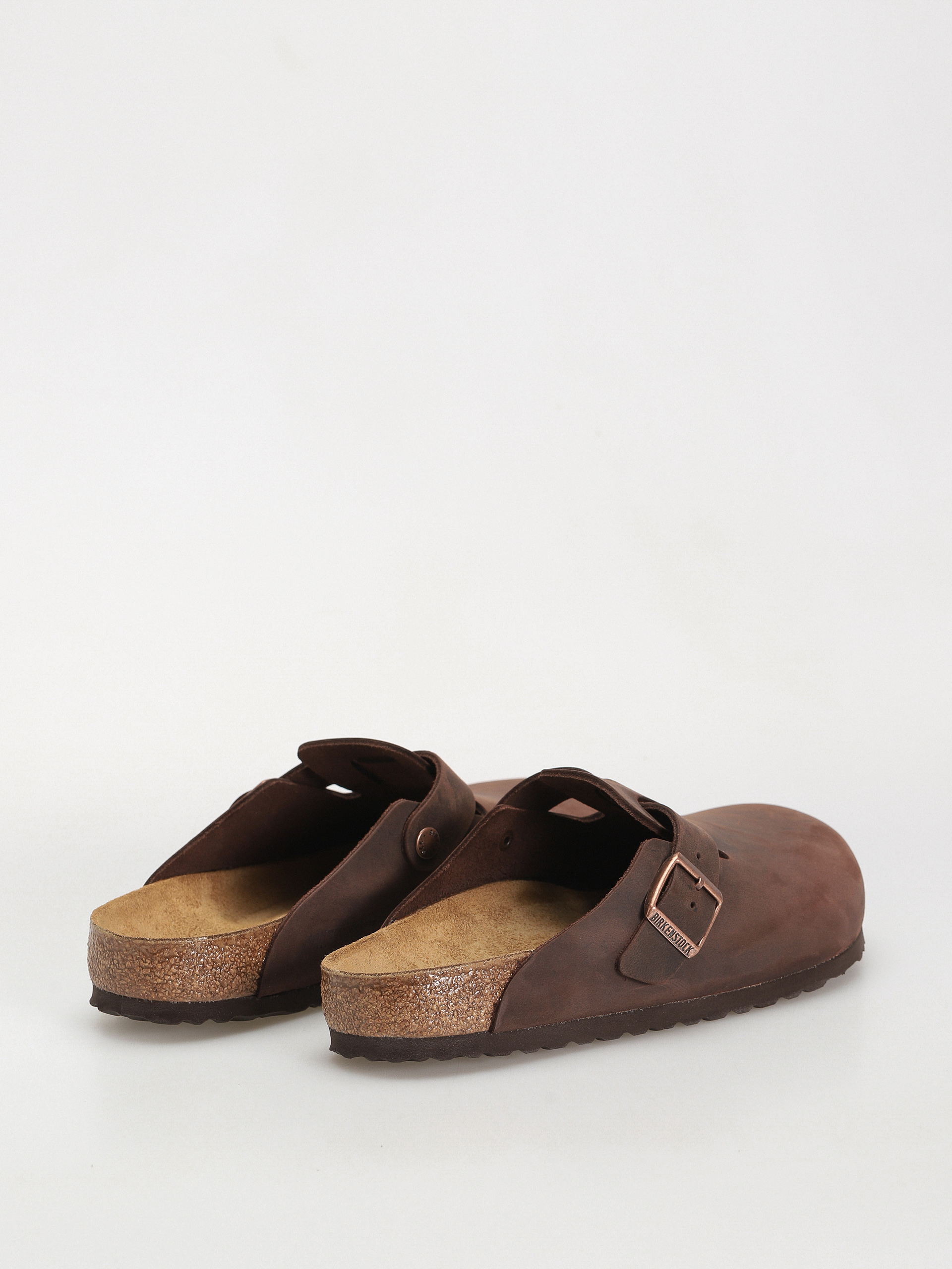 Plážovky Birkenstock Boston Oiled Leather Regular (habana)