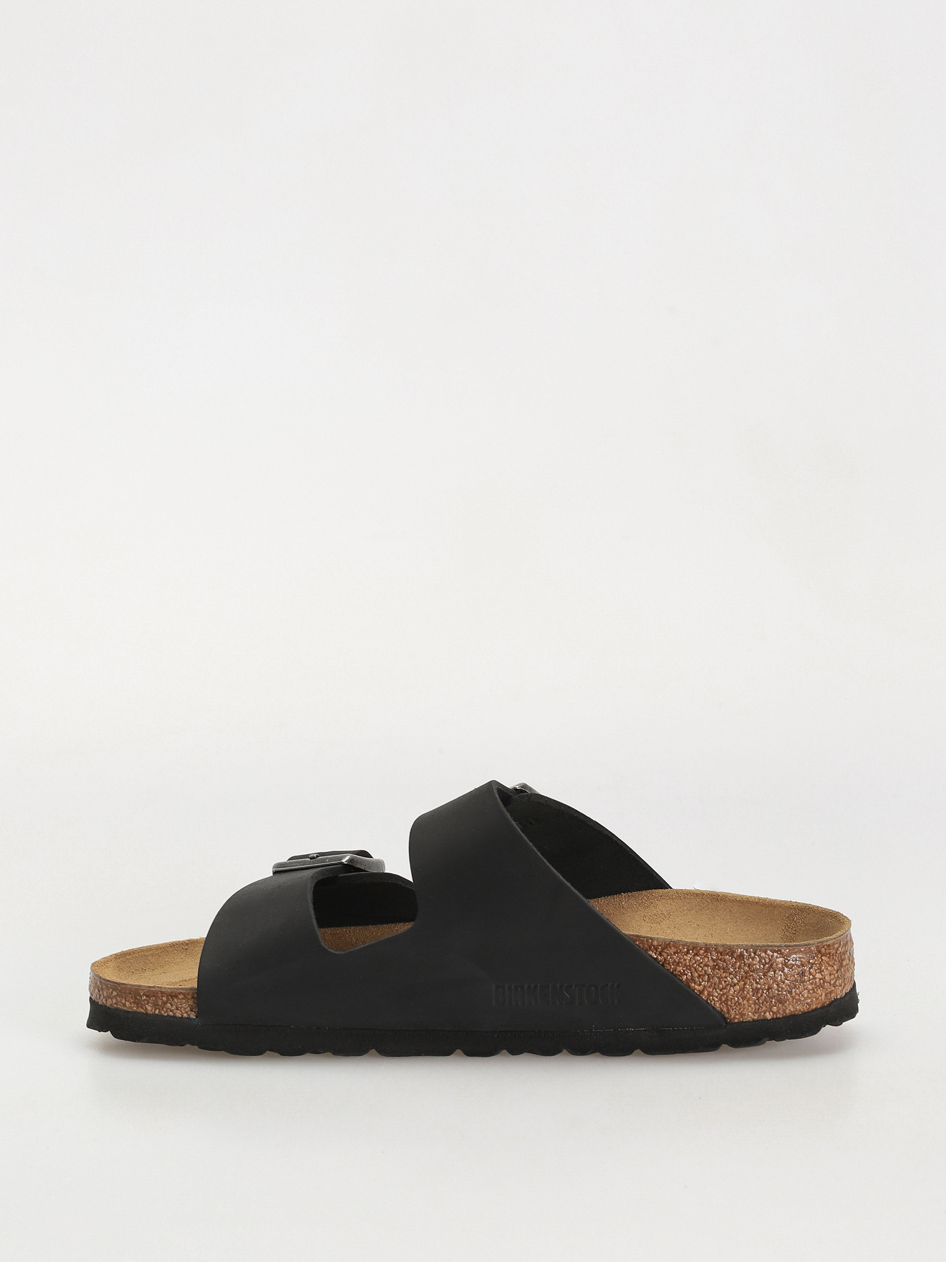 Plážovky Birkenstock Arizona Oiled Leather Narrow Wmn (black)