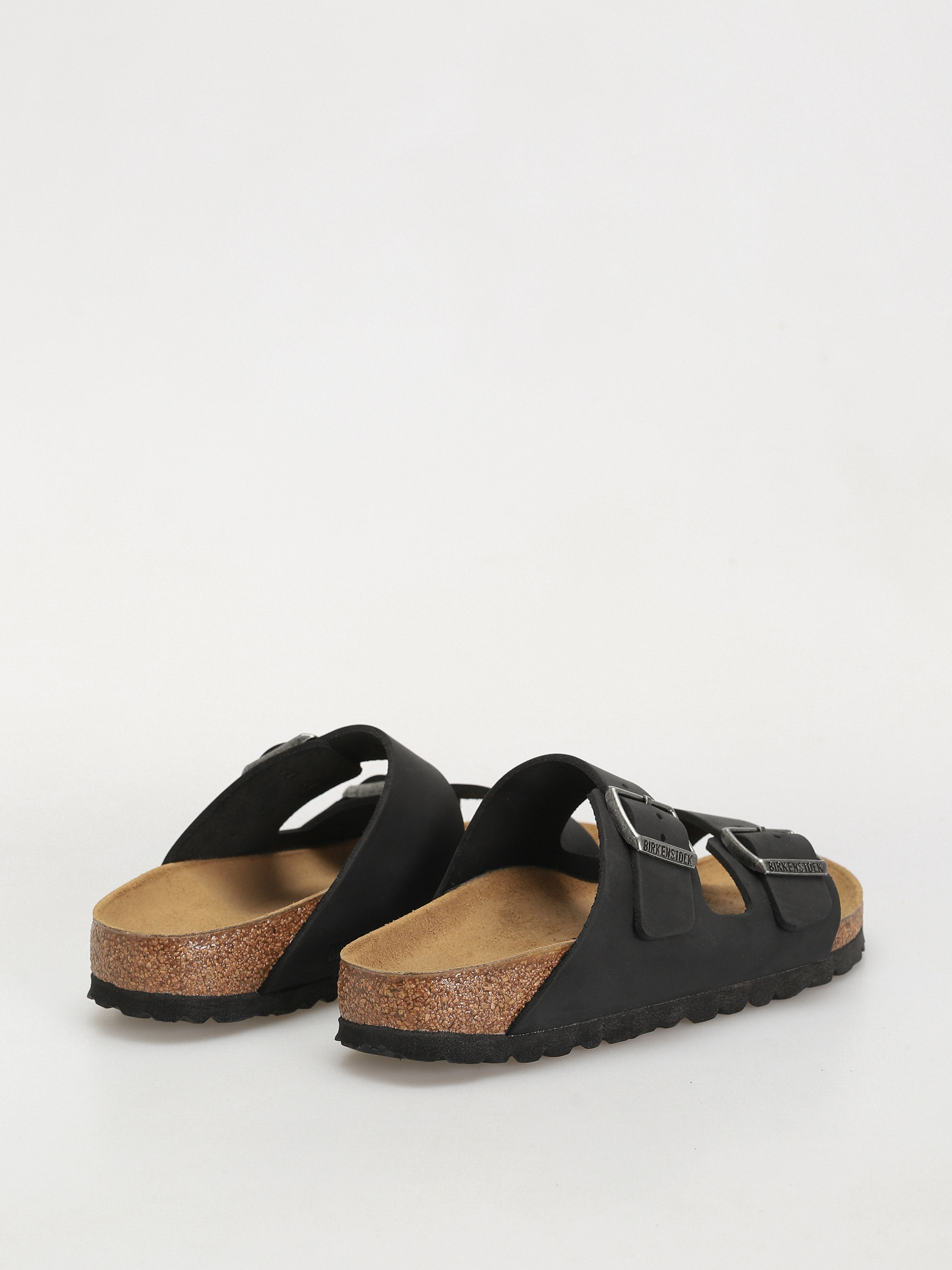 Plážovky Birkenstock Arizona Oiled Leather Narrow Wmn (black)