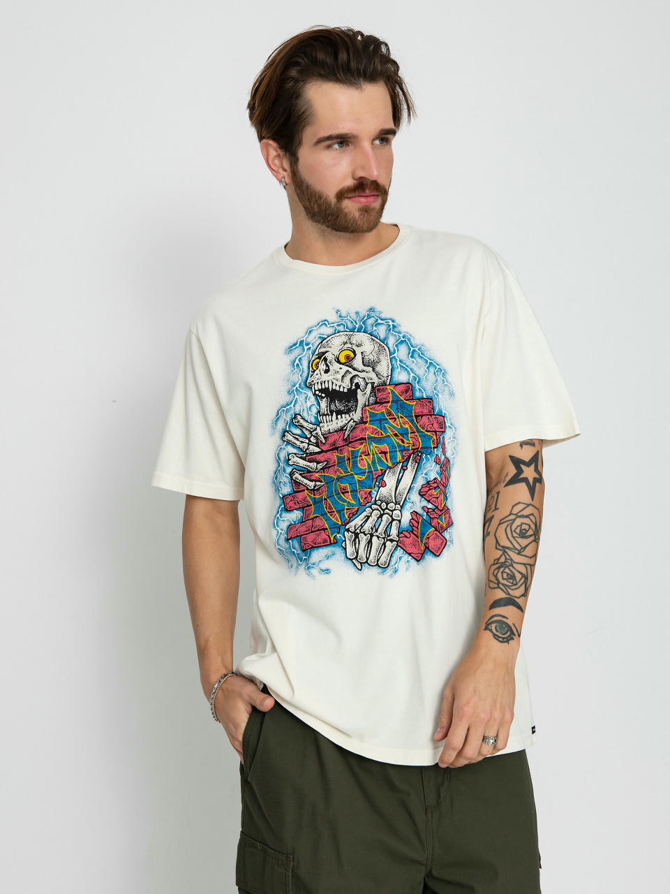 Tričko Volcom Wall Puncher (off white)