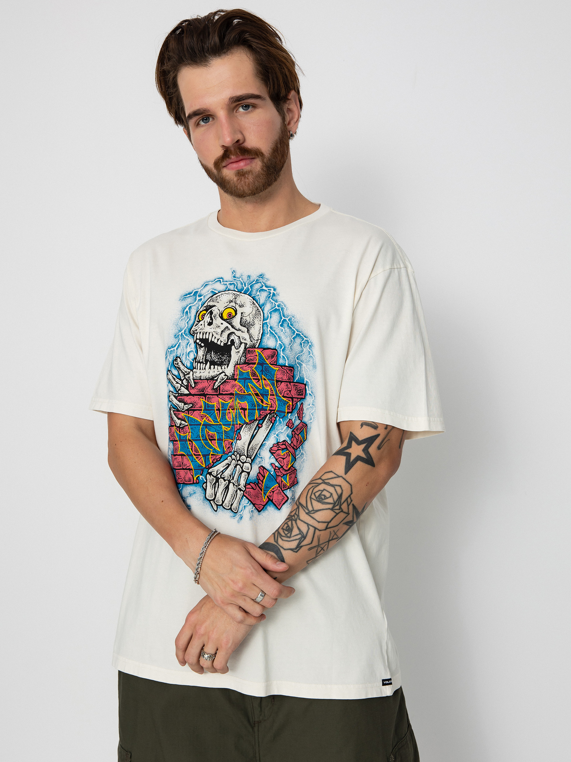 Tričko Volcom Wall Puncher (off white)
