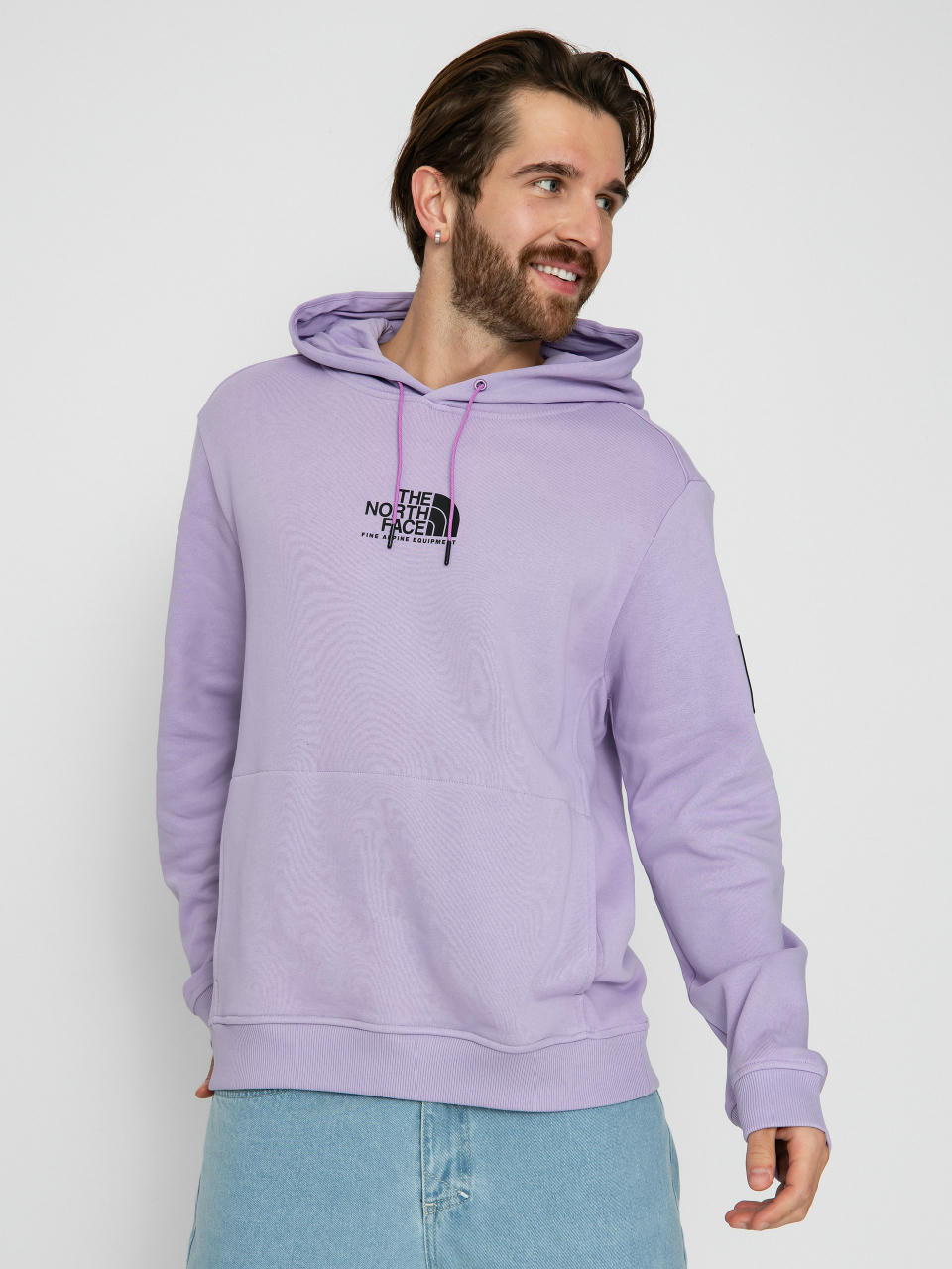 Mikina s kapucí The North Face Fine Alpine HD (lite lilac)