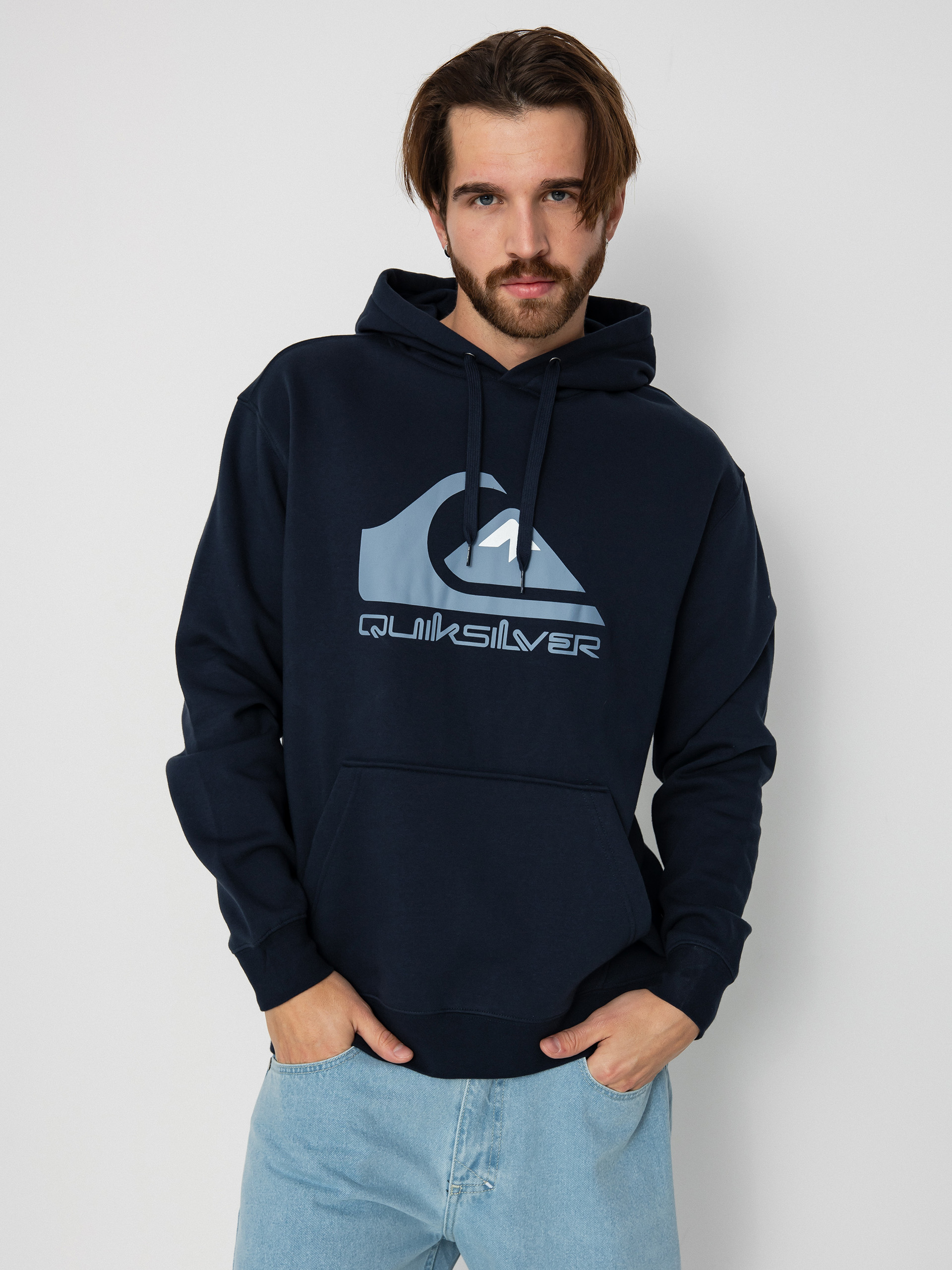 Mikina s kapucí Quiksilver Big Logo HD (dark navy)
