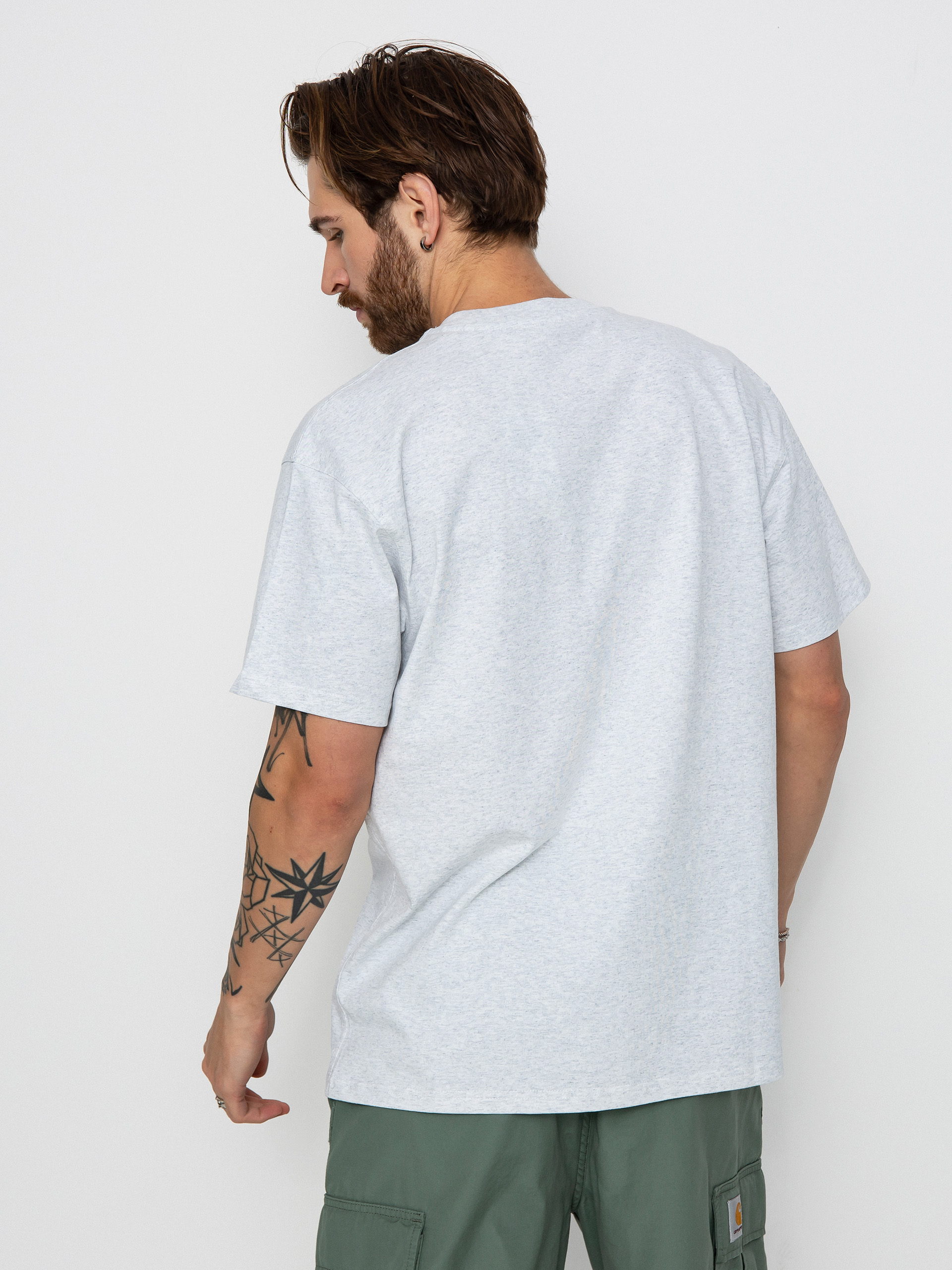 Tričko Carhartt WIP American Script (ash heather)