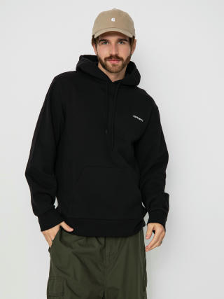 Mikina s kapucí Carhartt WIP Script Embroidery HD (black/white)