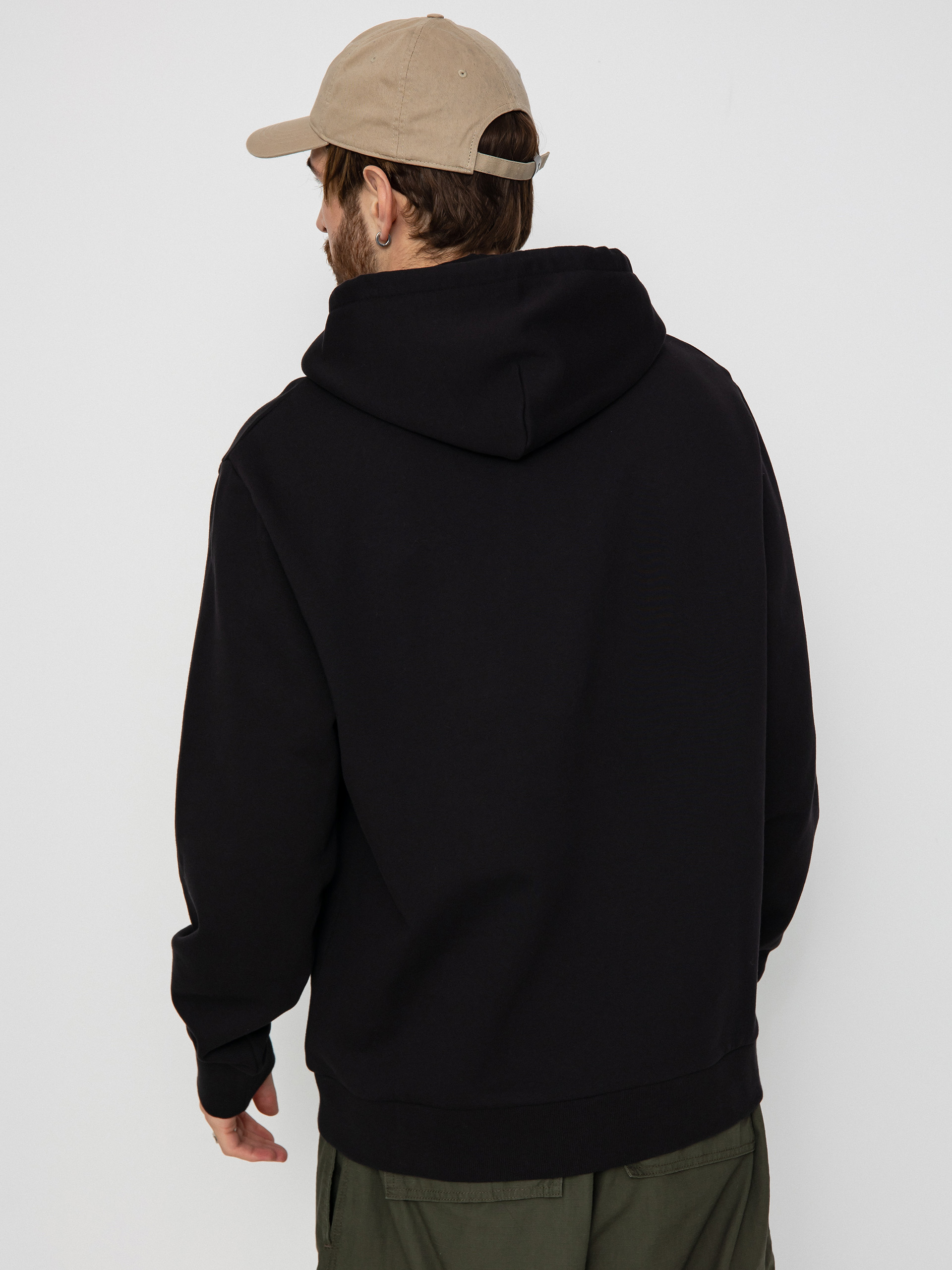 Mikina s kapucí Carhartt WIP Script Embroidery HD (black/white)