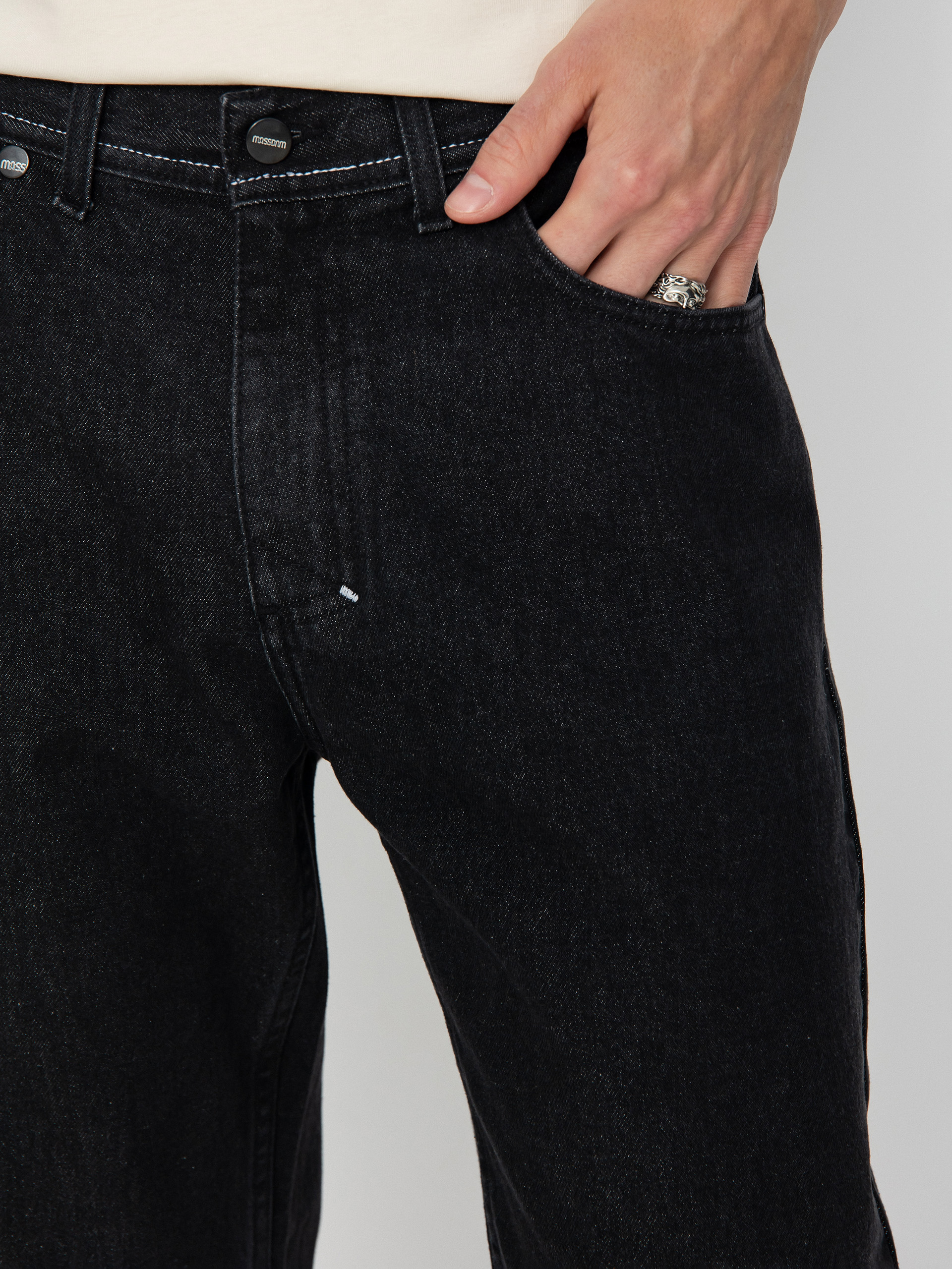 Kalhoty MassDnm Jeans Box (black washed)