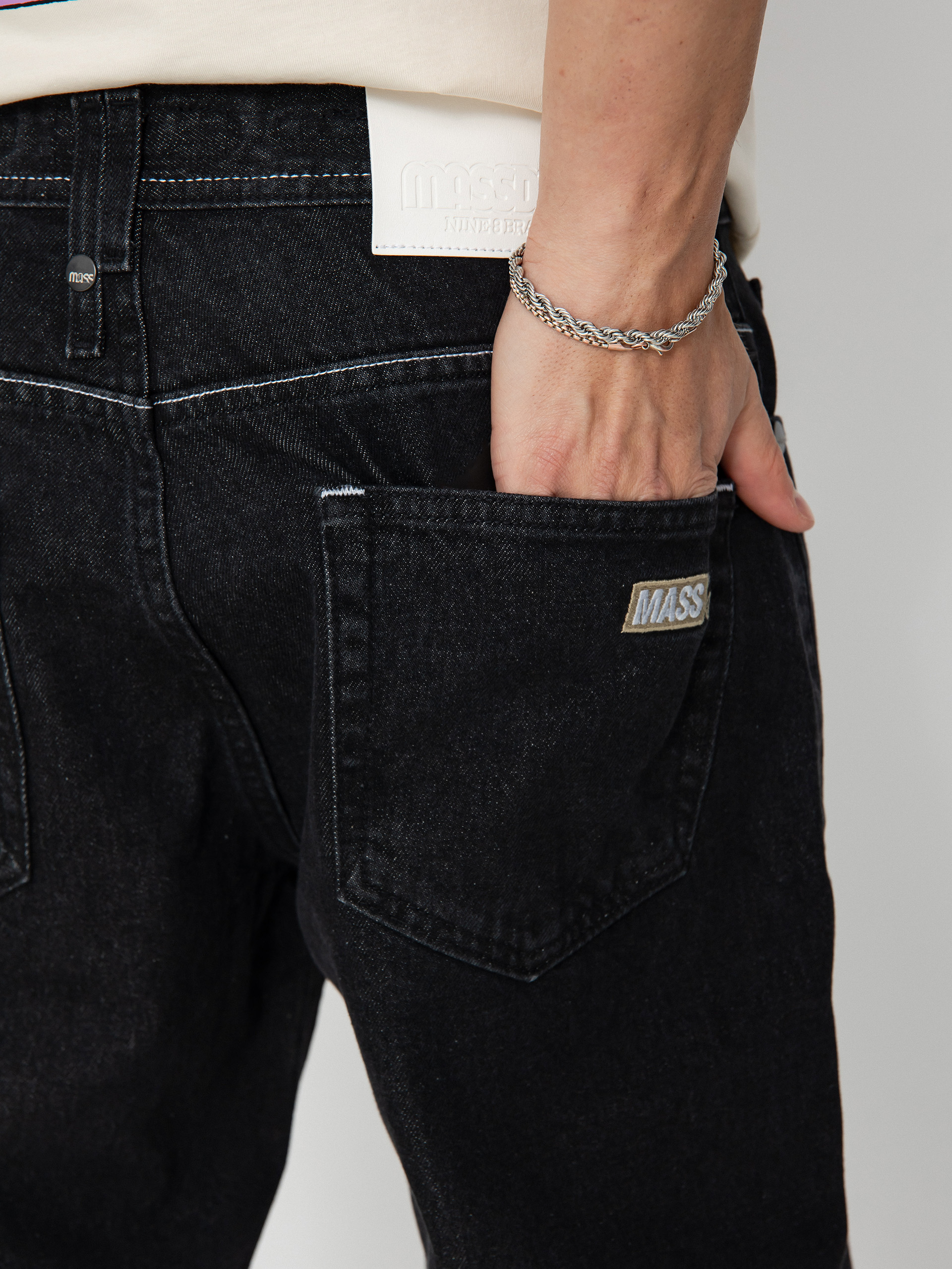 Kalhoty MassDnm Jeans Box (black washed)