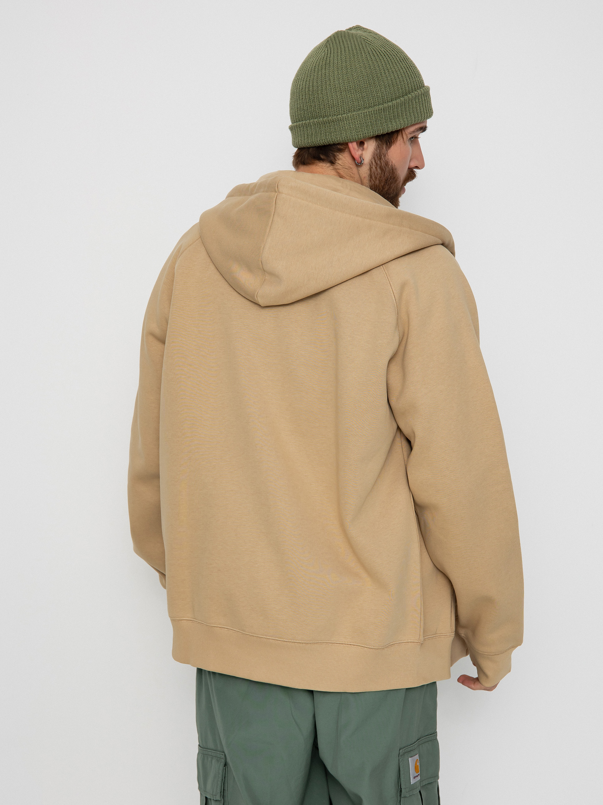 Mikina s kapucí Carhartt WIP Chase ZHD (sable/gold)