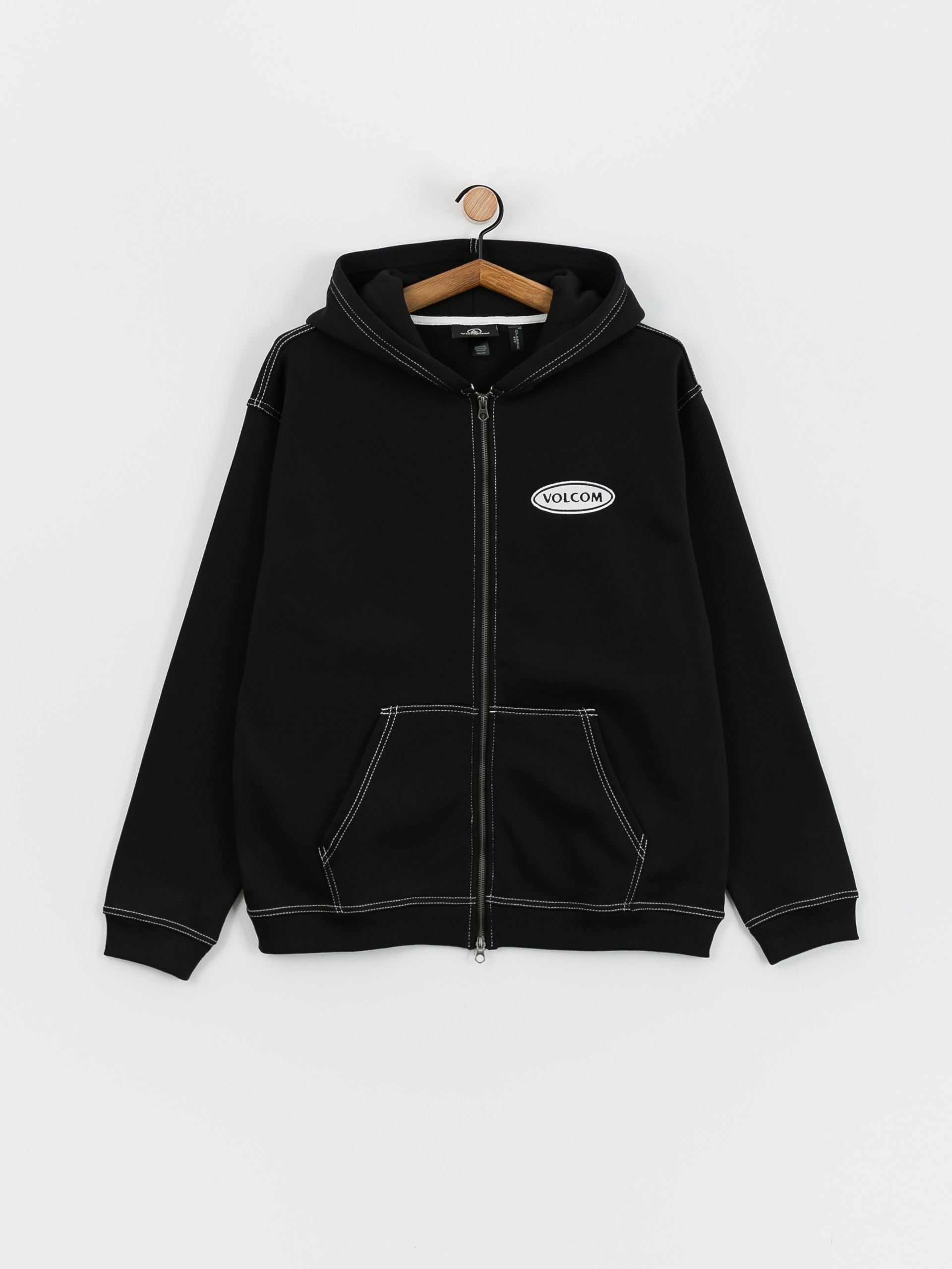 Mikina s kapucí Volcom Workard ZHD (black)
