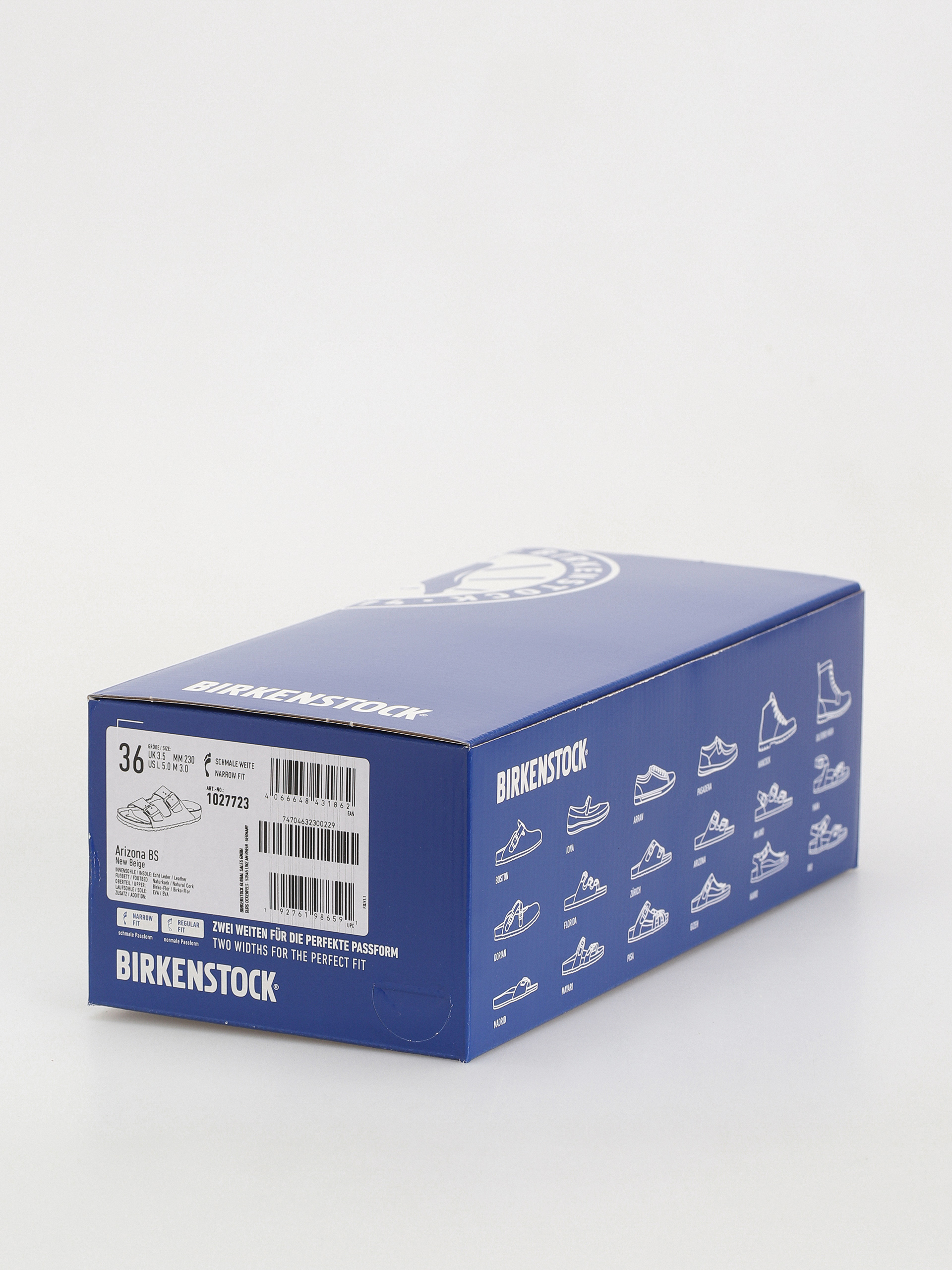 Plážovky Birkenstock Arizona Birko Flor Narrow Wmn (nude)