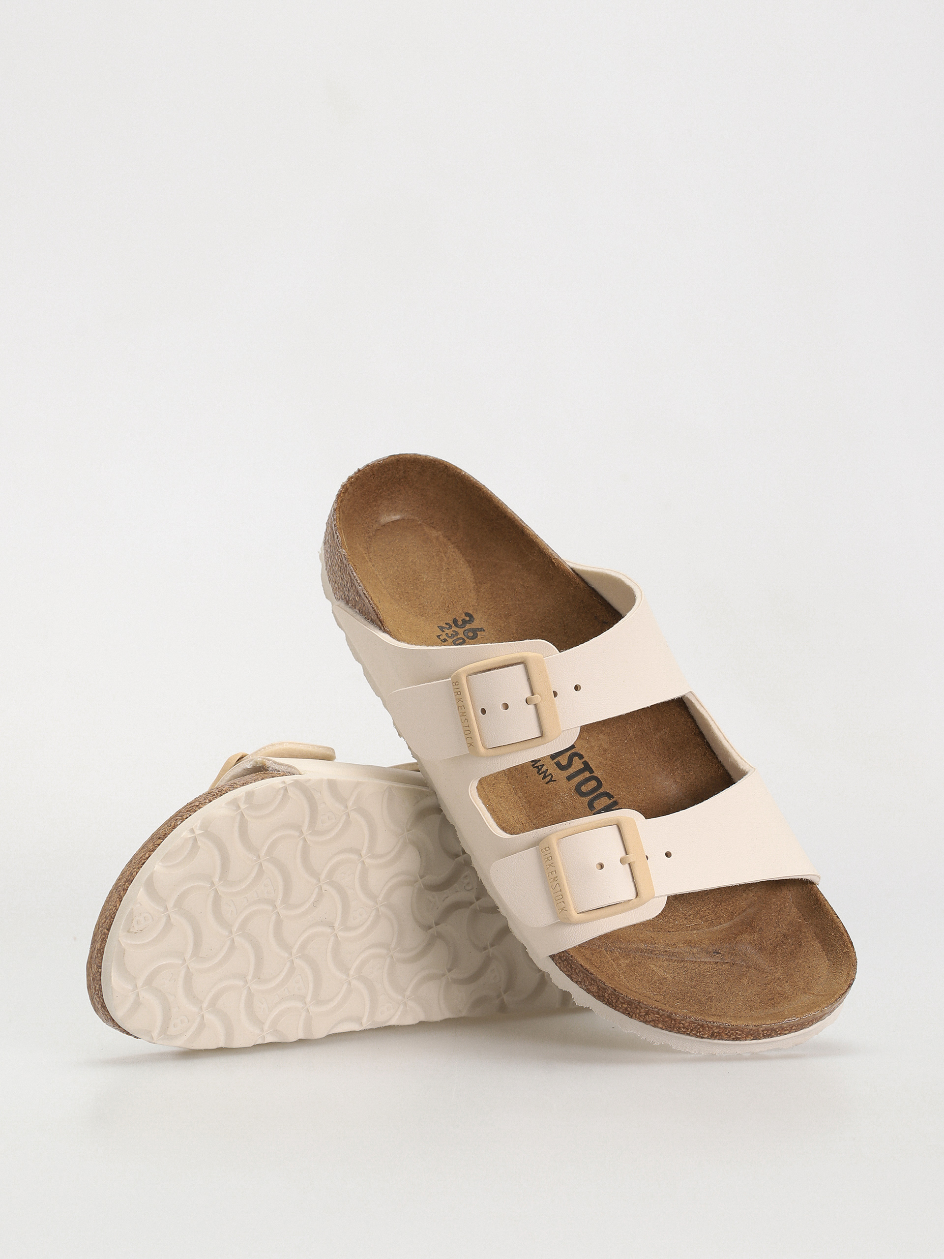 Plážovky Birkenstock Arizona Birko Flor Narrow Wmn (eggshell)