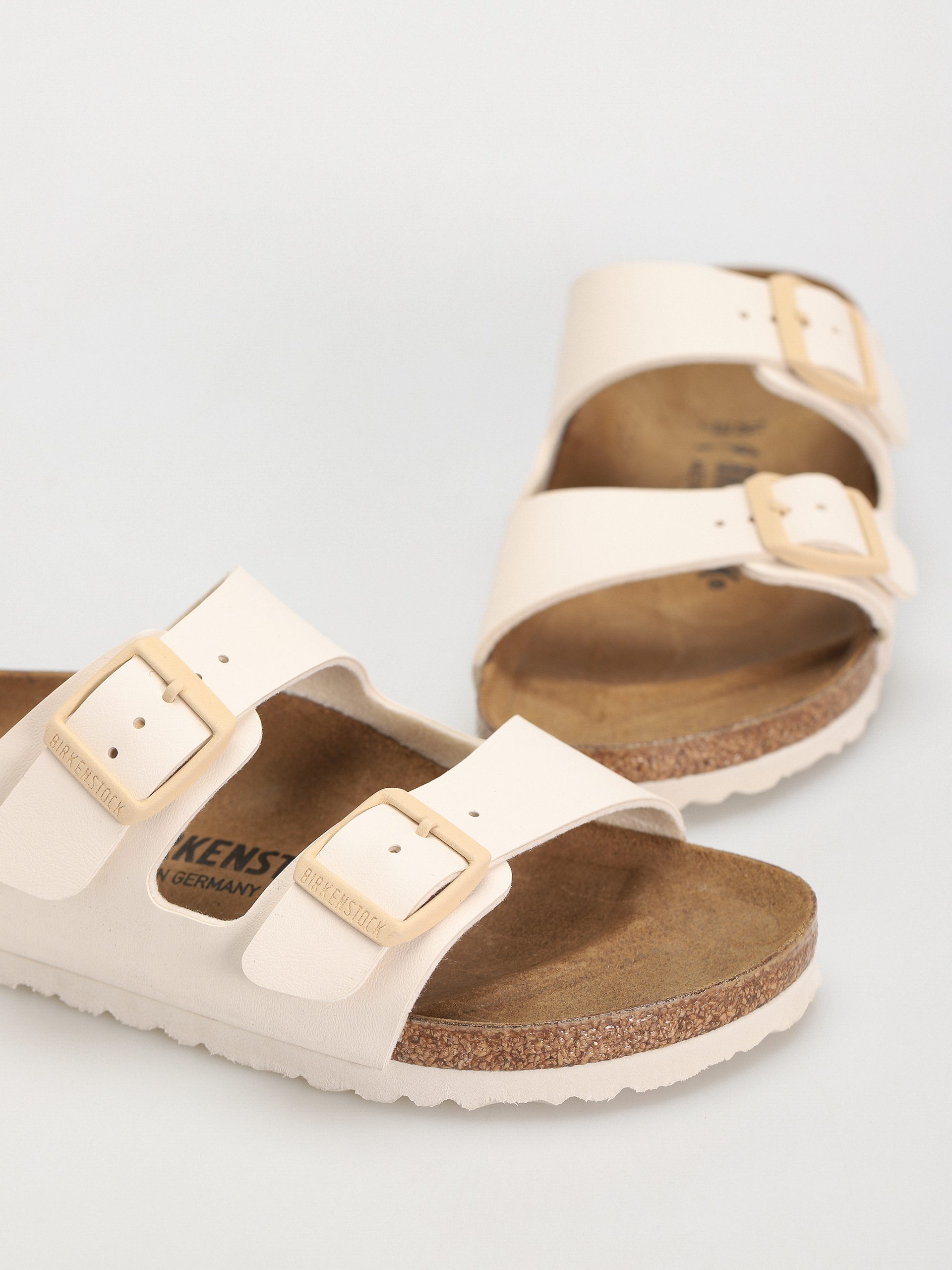 Plážovky Birkenstock Arizona Birko Flor Narrow Wmn (eggshell)