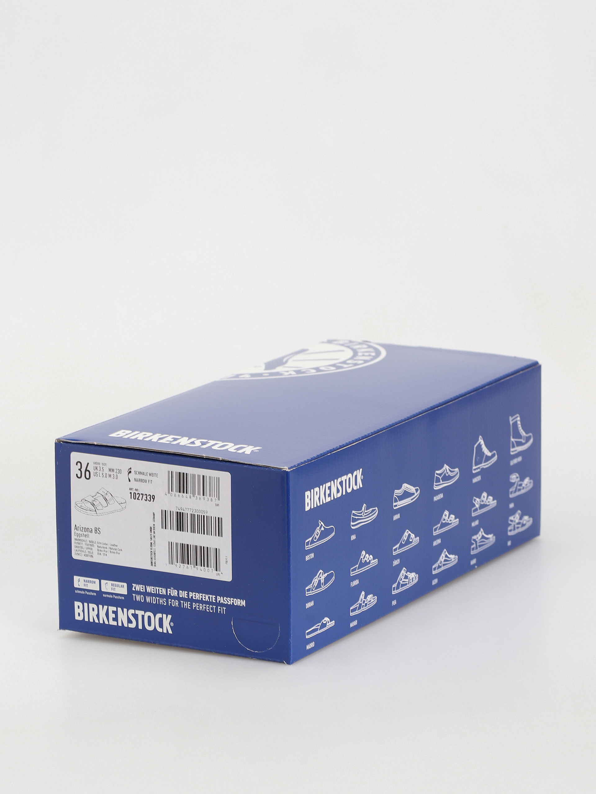 Plážovky Birkenstock Arizona Birko Flor Narrow Wmn (eggshell)