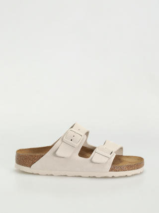 Plážovky Birkenstock Arizona Suede Leather Narrow Wmn (antique white)