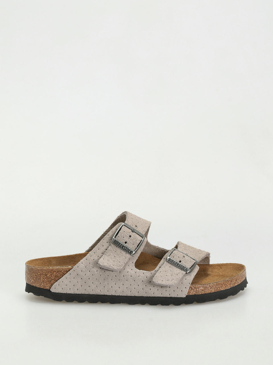 Plážovky Birkenstock Arizona Suede Embossed Narrow Wmn (emboss dots stone coin)