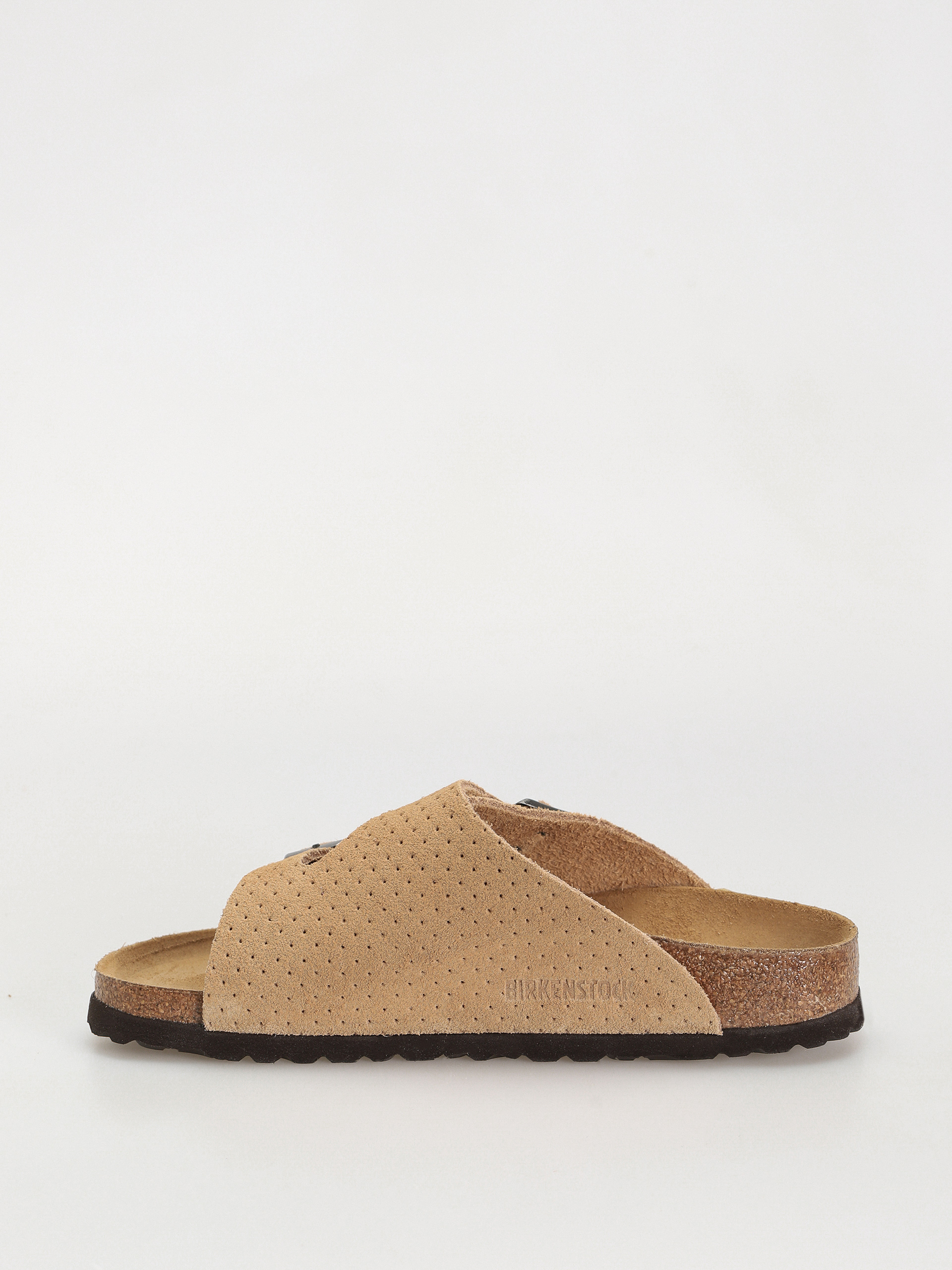 Plážovky Birkenstock Zurich Suede Embossed Narrow Wmn (emboss dots new beige)