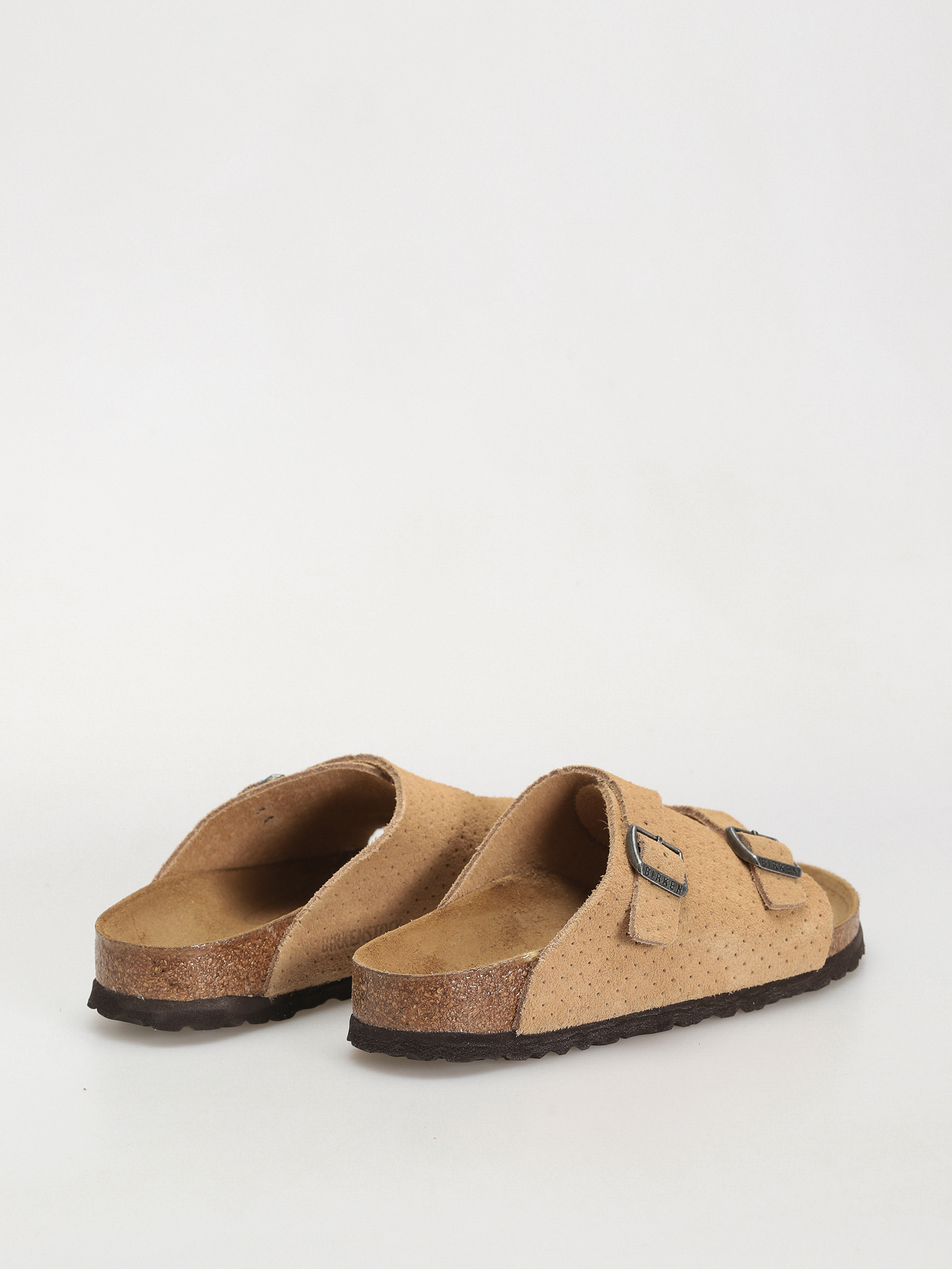 Plážovky Birkenstock Zurich Suede Embossed Narrow Wmn (emboss dots new beige)