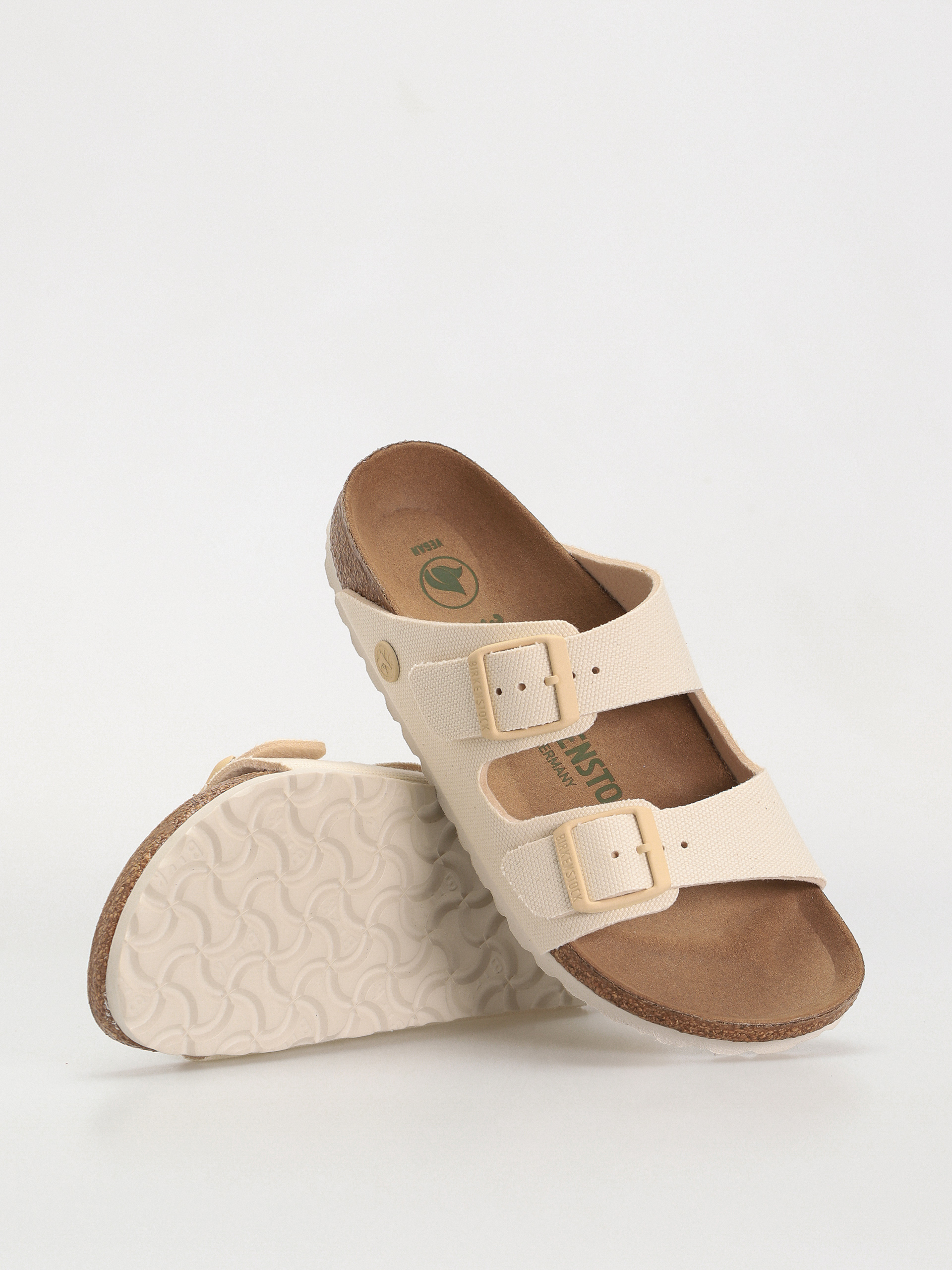 Plážovky Birkenstock Arizona Vegan Narrow Wmn (eggshell)